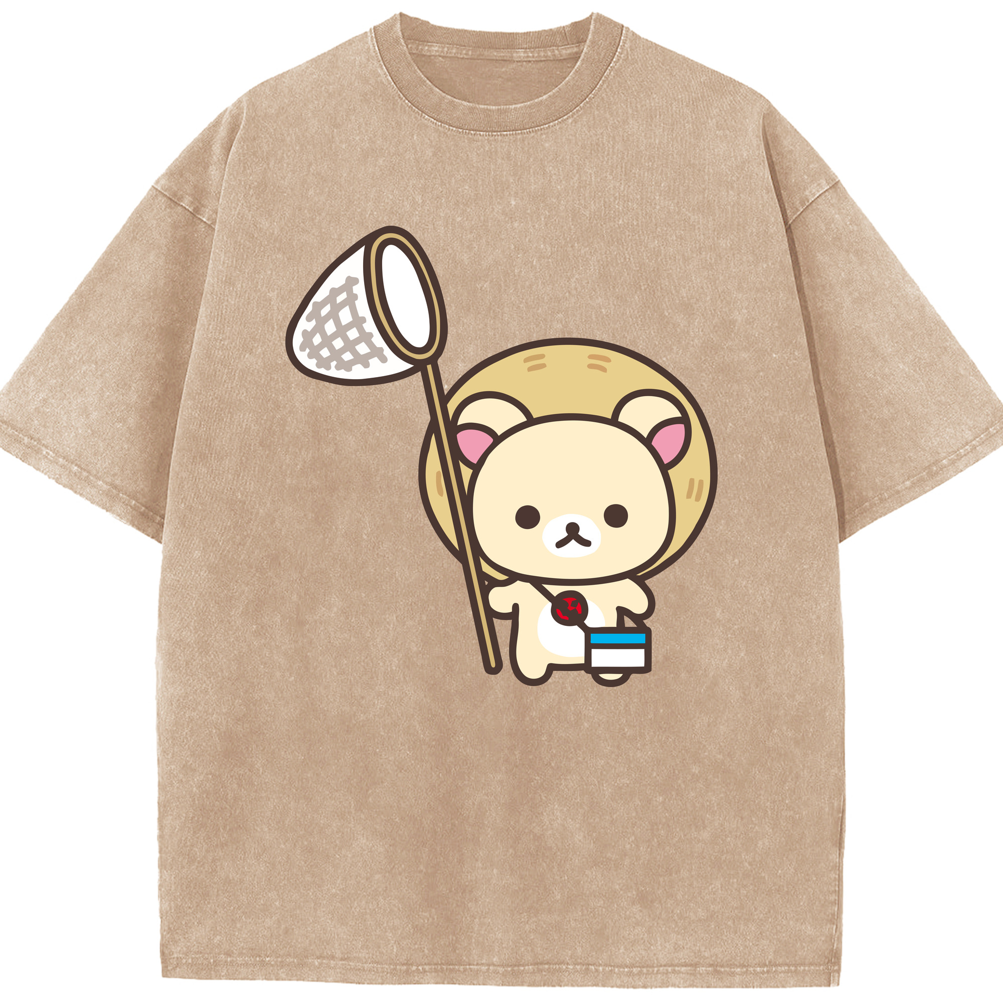 （画像用） リラックマ リラックマ キイロイトリ Rilakkuma Korilakkuma Kiiroitori 綿100% ヴィンテージ風 半袖Tシャツ（フロントプリント）