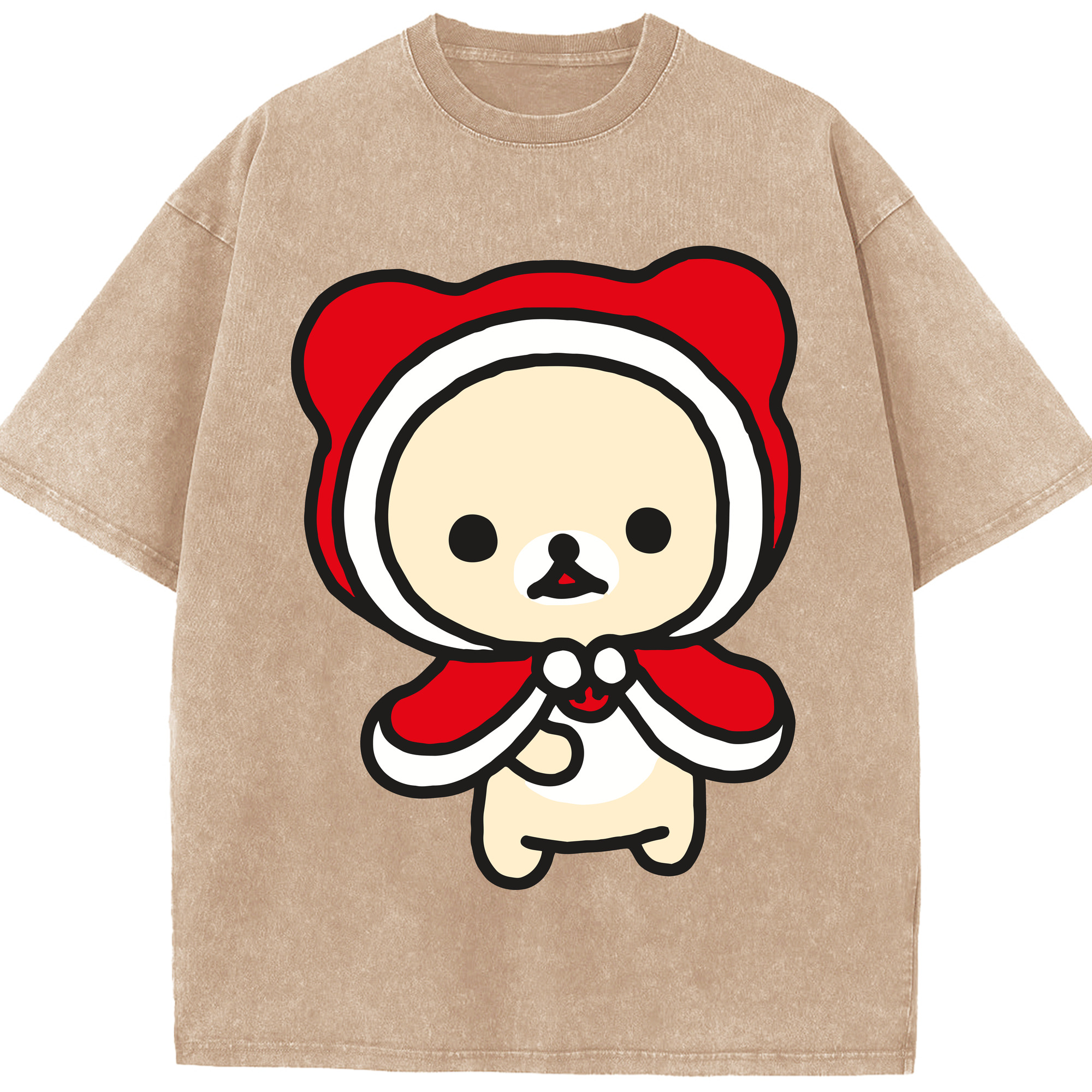 （画像用） リラックマ リラックマ キイロイトリ Rilakkuma Korilakkuma Kiiroitori 綿100% ヴィンテージ風 半袖Tシャツ（フロントプリント）