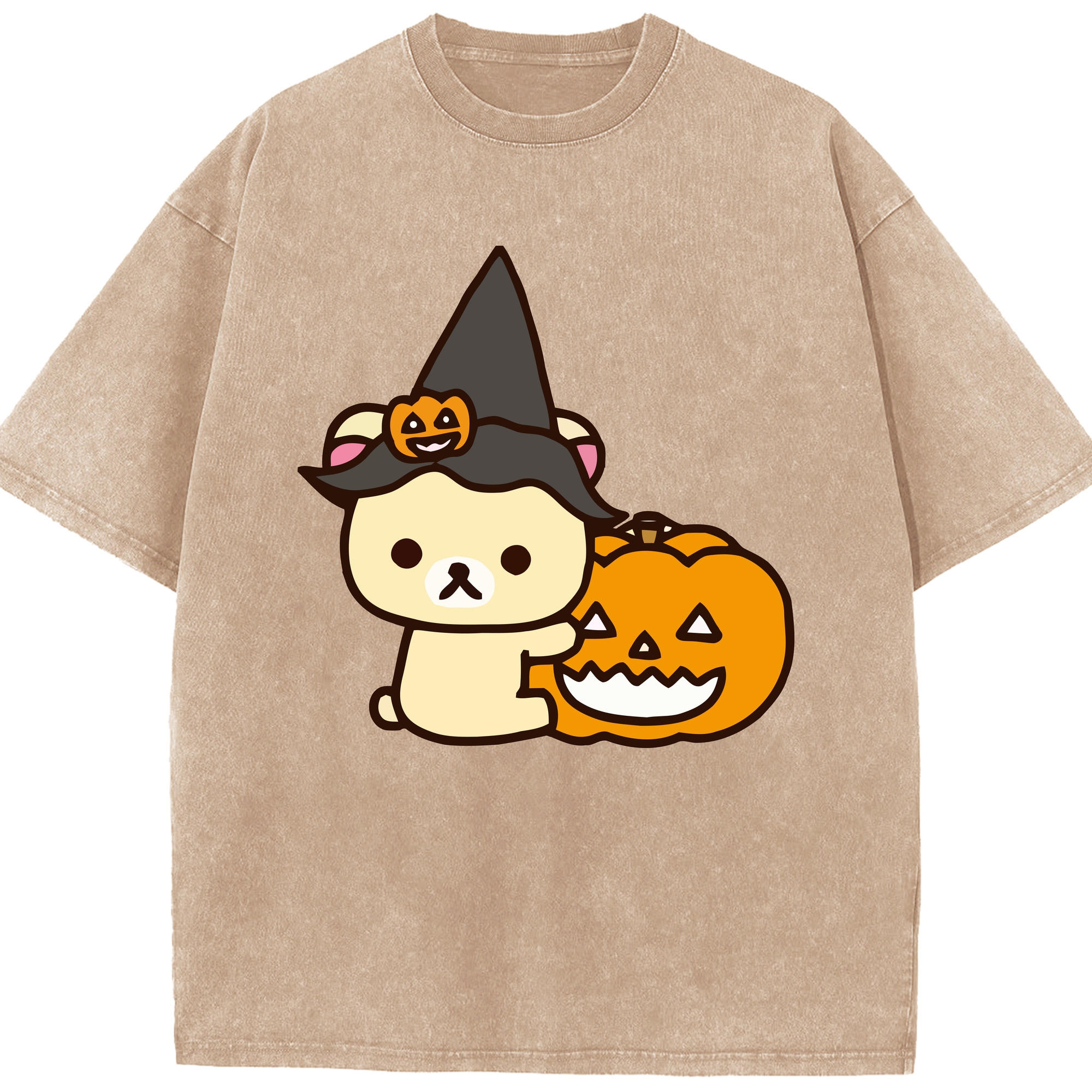 （画像用） リラックマ リラックマ キイロイトリ Rilakkuma Korilakkuma Kiiroitori 綿100% ヴィンテージ風 半袖Tシャツ（フロントプリント）
