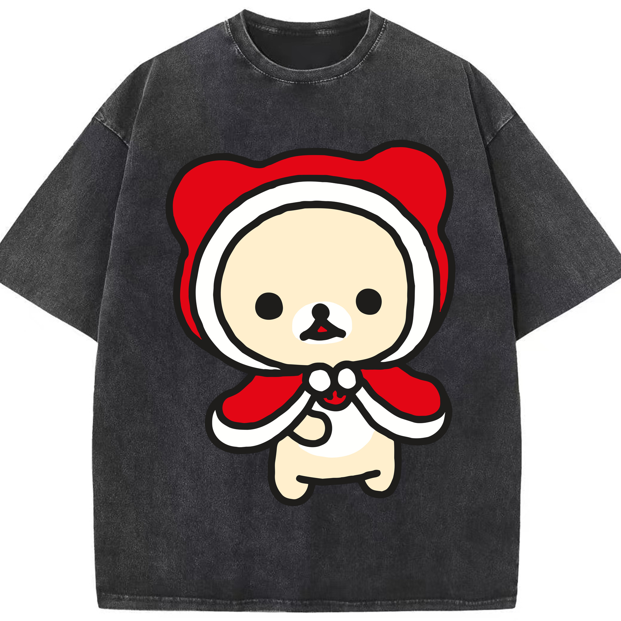 （画像用） リラックマ リラックマ キイロイトリ Rilakkuma Korilakkuma Kiiroitori 綿100% ヴィンテージ風 半袖Tシャツ（フロントプリント）