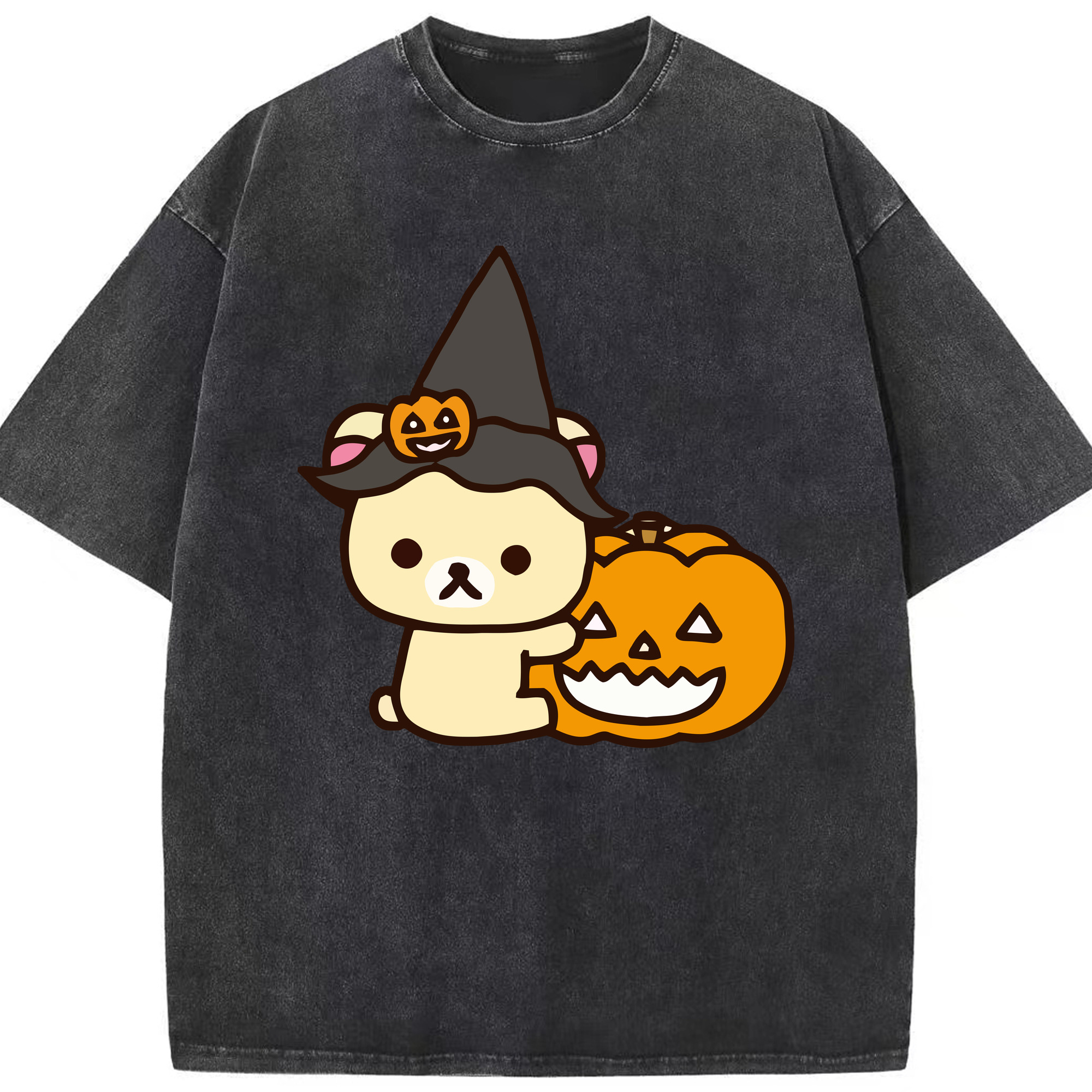 （画像用） リラックマ リラックマ キイロイトリ Rilakkuma Korilakkuma Kiiroitori 綿100% ヴィンテージ風 半袖Tシャツ（フロントプリント）