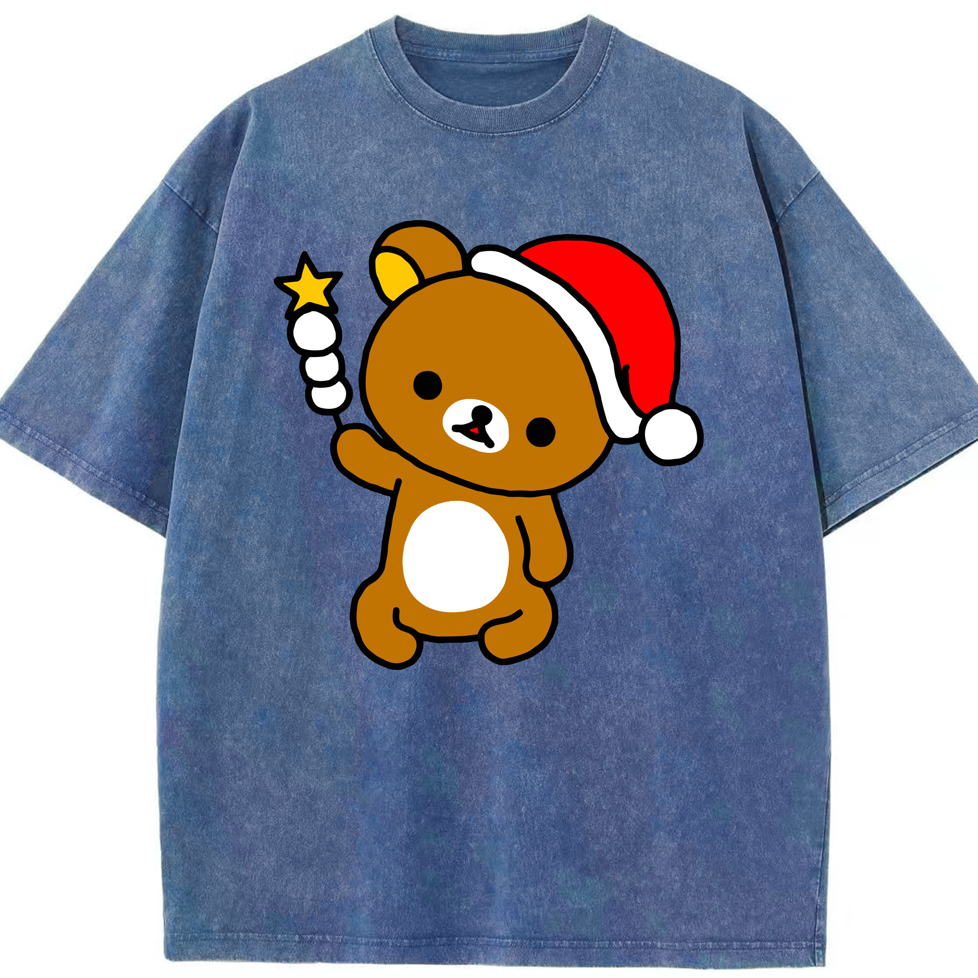 （画像用） リラックマ リラックマ キイロイトリ Rilakkuma Korilakkuma Kiiroitori 綿100% ヴィンテージ風 半袖Tシャツ（フロントプリント）