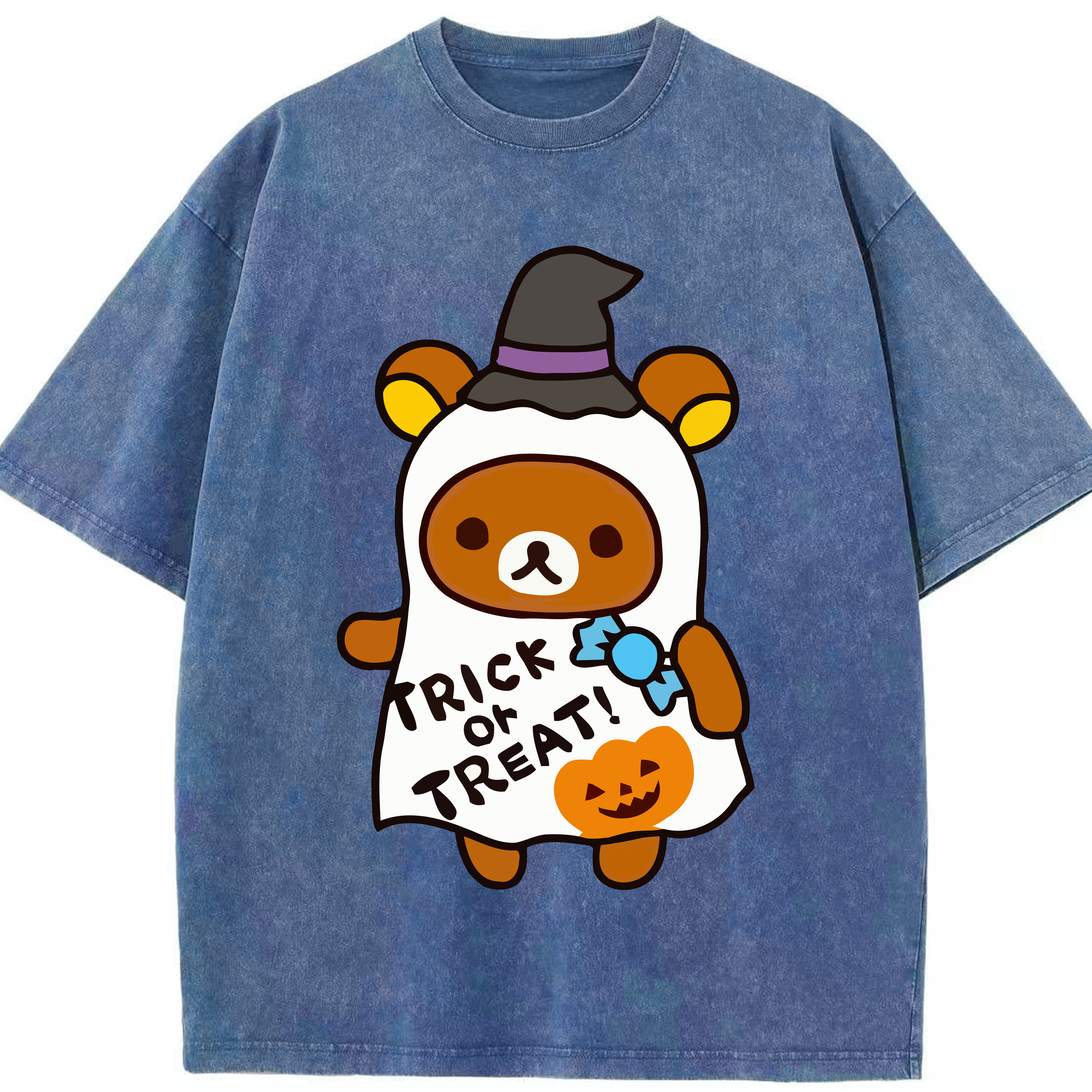 （画像用） リラックマ リラックマ キイロイトリ Rilakkuma Korilakkuma Kiiroitori 綿100% ヴィンテージ風 半袖Tシャツ（フロントプリント）