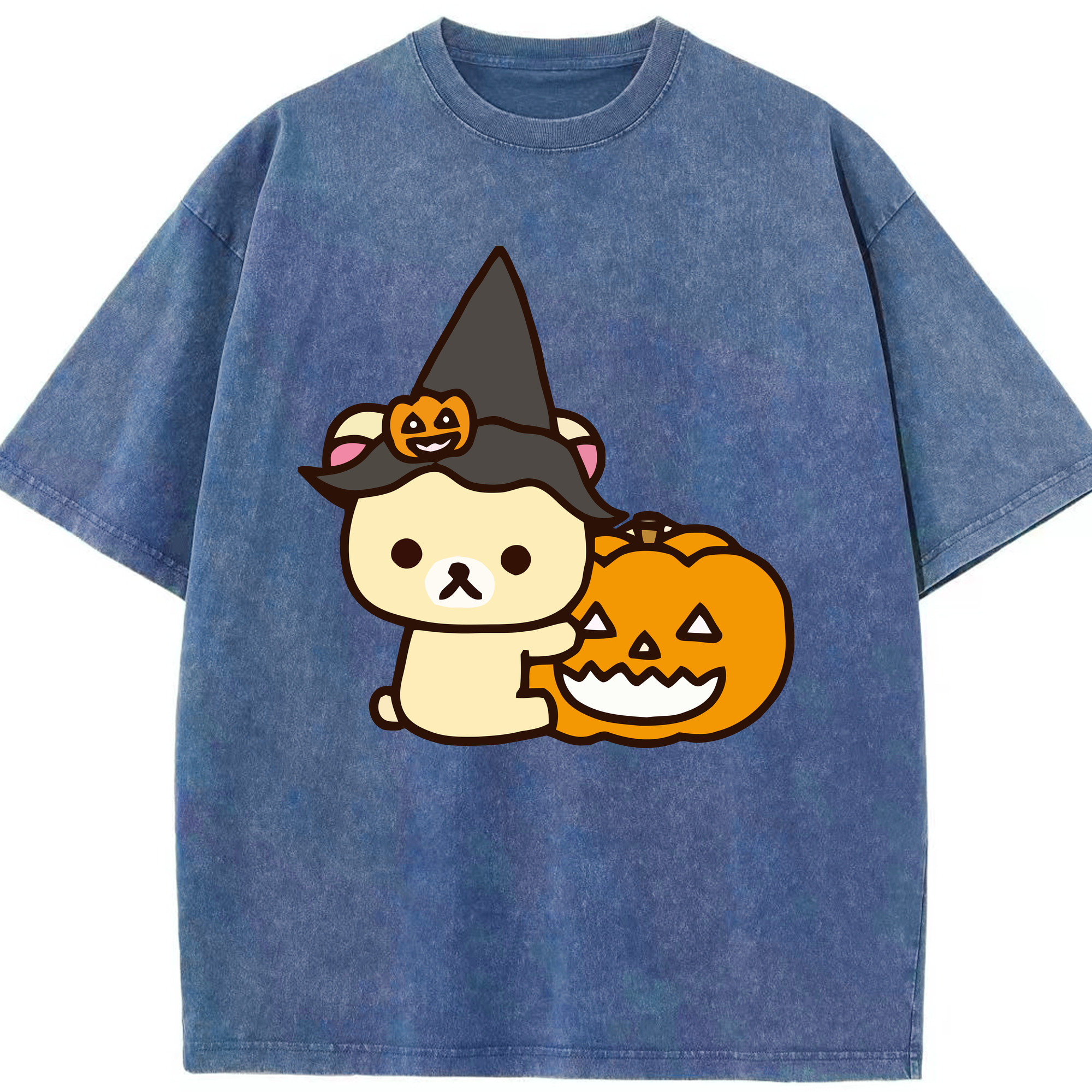 （画像用） リラックマ リラックマ キイロイトリ Rilakkuma Korilakkuma Kiiroitori 綿100% ヴィンテージ風 半袖Tシャツ（フロントプリント）