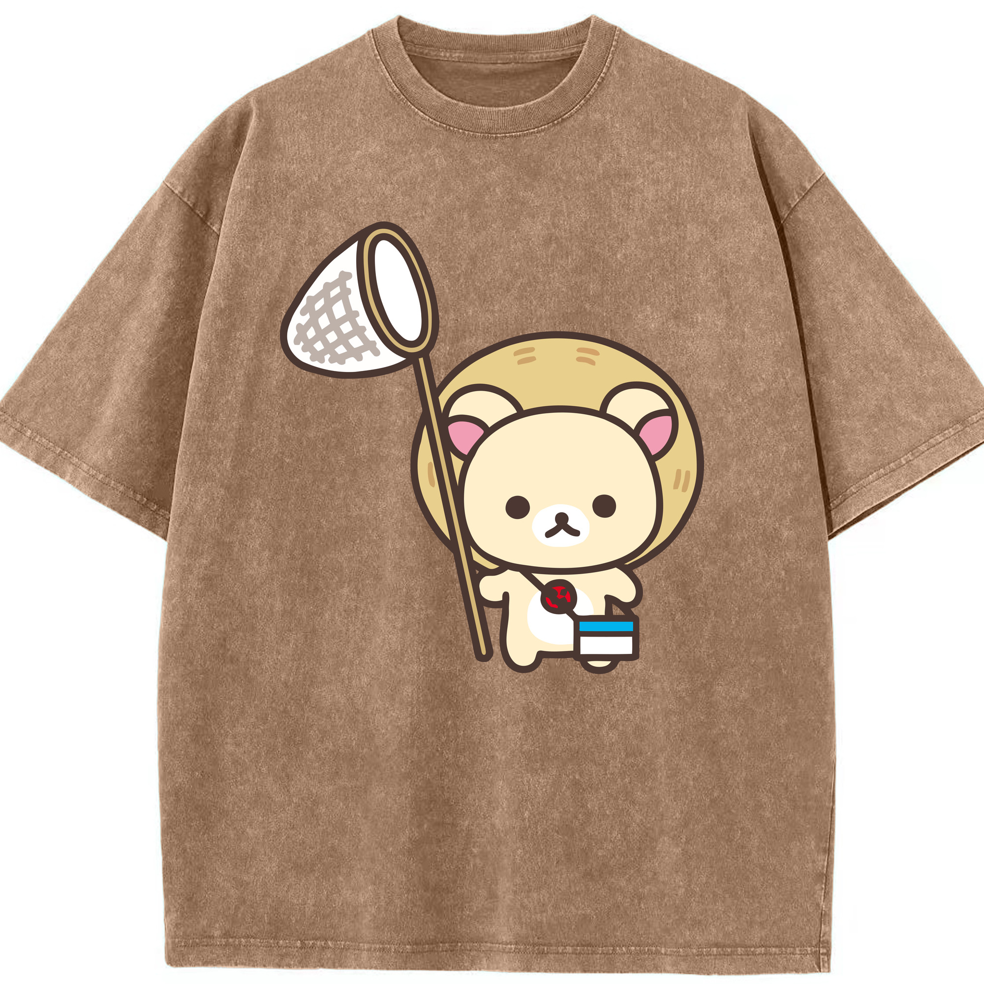 （画像用） リラックマ リラックマ キイロイトリ Rilakkuma Korilakkuma Kiiroitori 綿100% ヴィンテージ風 半袖Tシャツ（フロントプリント）