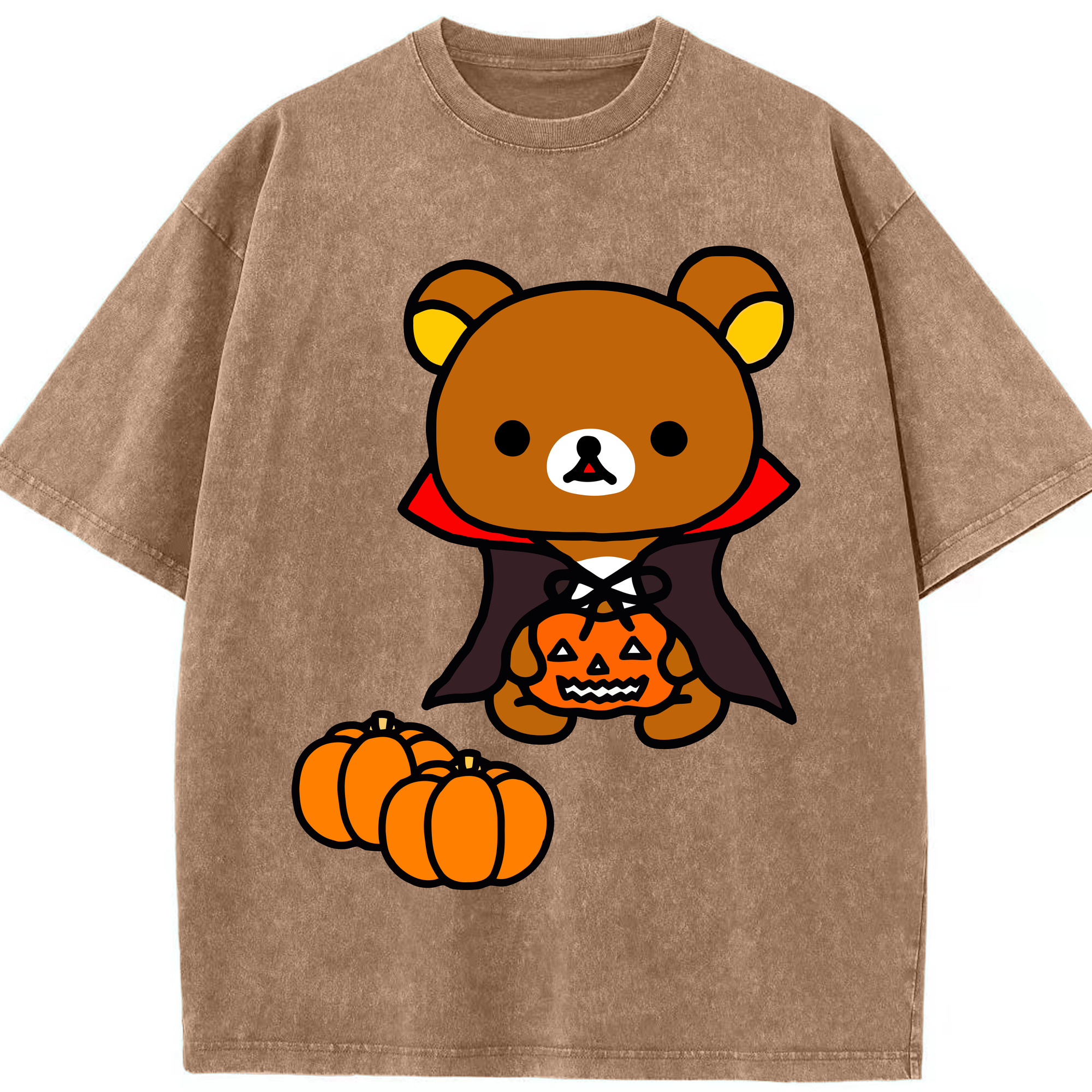 （画像用） リラックマ リラックマ キイロイトリ Rilakkuma Korilakkuma Kiiroitori 綿100% ヴィンテージ風 半袖Tシャツ（フロントプリント）