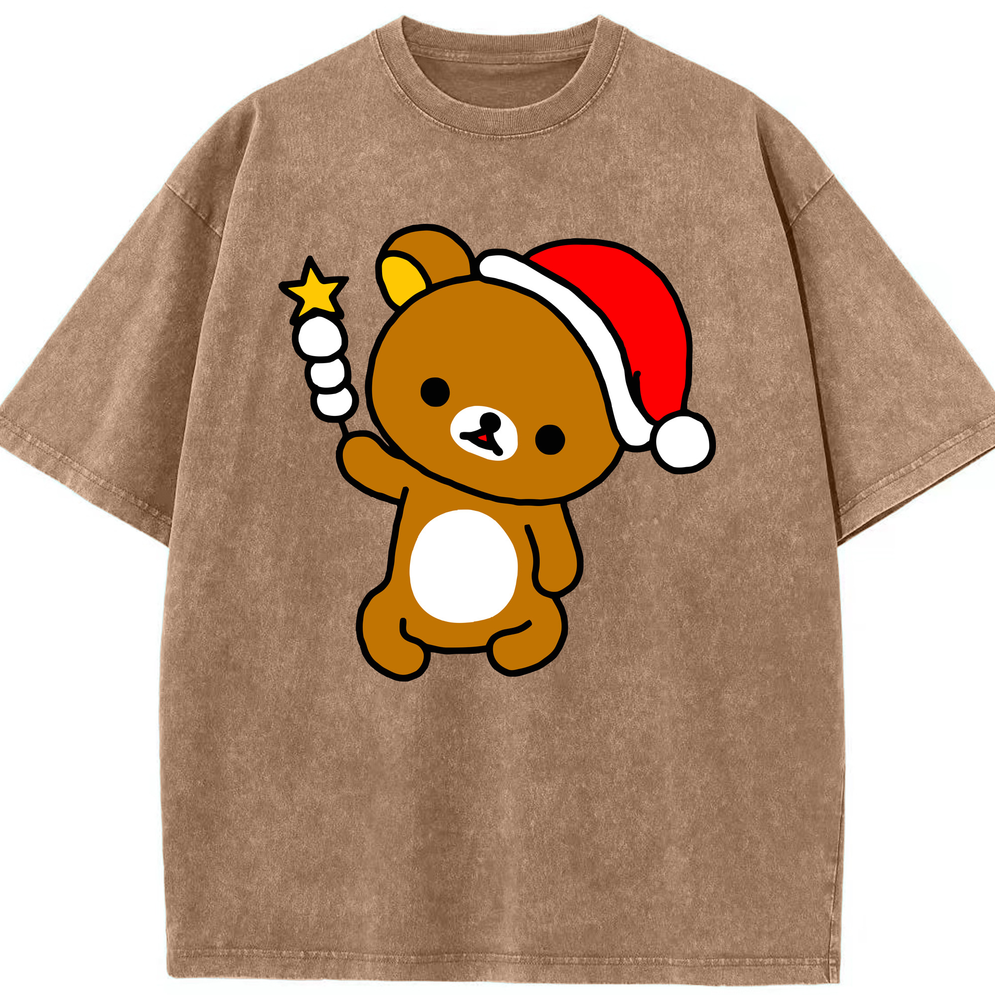 （画像用） リラックマ リラックマ キイロイトリ Rilakkuma Korilakkuma Kiiroitori 綿100% ヴィンテージ風 半袖Tシャツ（フロントプリント）