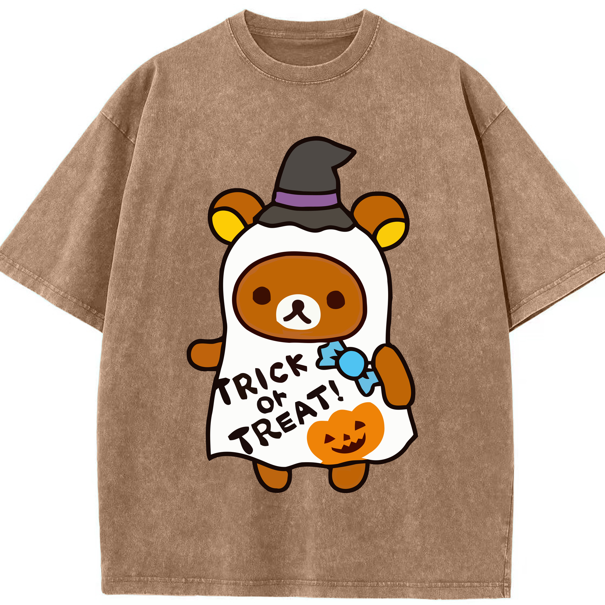 （画像用） リラックマ リラックマ キイロイトリ Rilakkuma Korilakkuma Kiiroitori 綿100% ヴィンテージ風 半袖Tシャツ（フロントプリント）