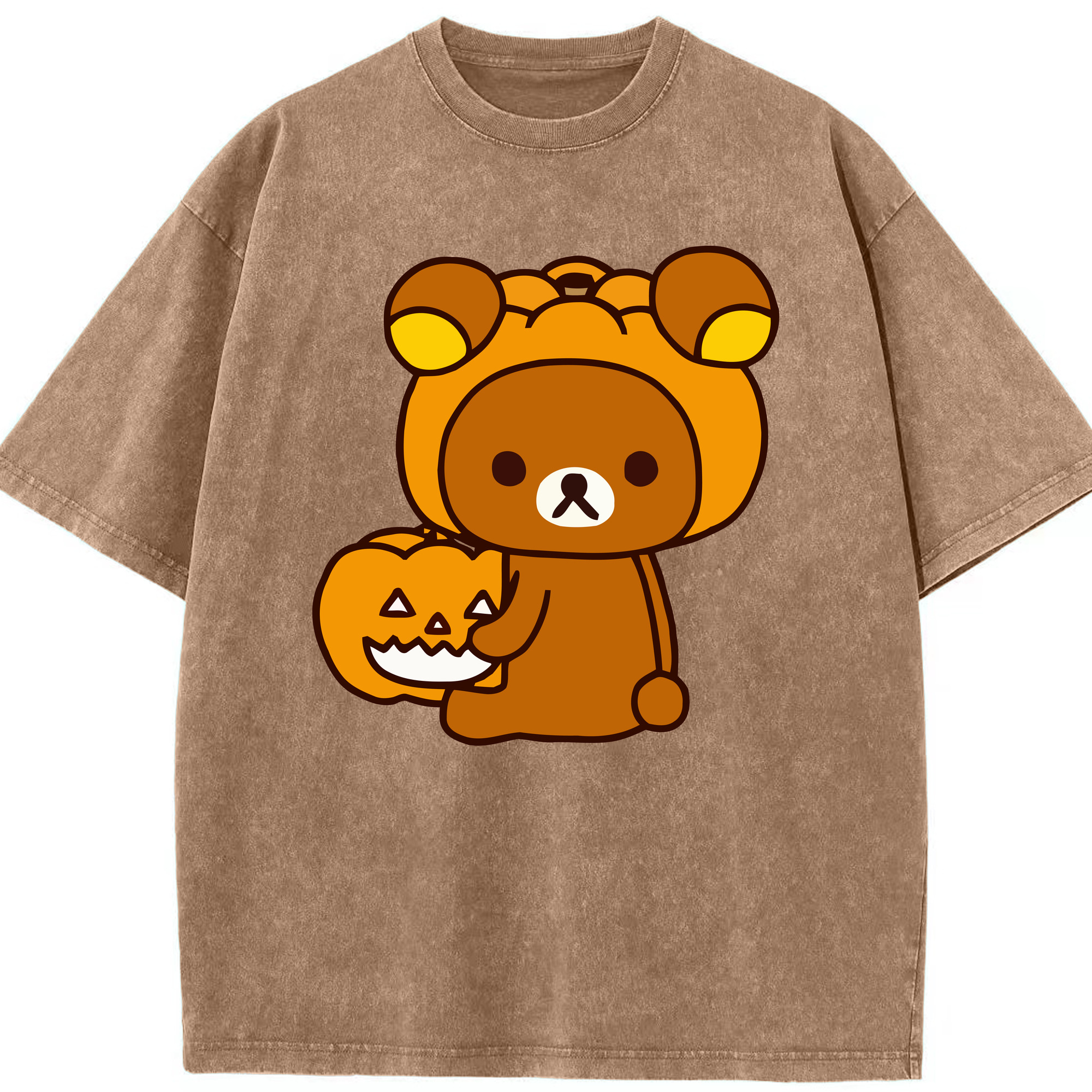 （画像用） リラックマ リラックマ キイロイトリ Rilakkuma Korilakkuma Kiiroitori 綿100% ヴィンテージ風 半袖Tシャツ（フロントプリント）
