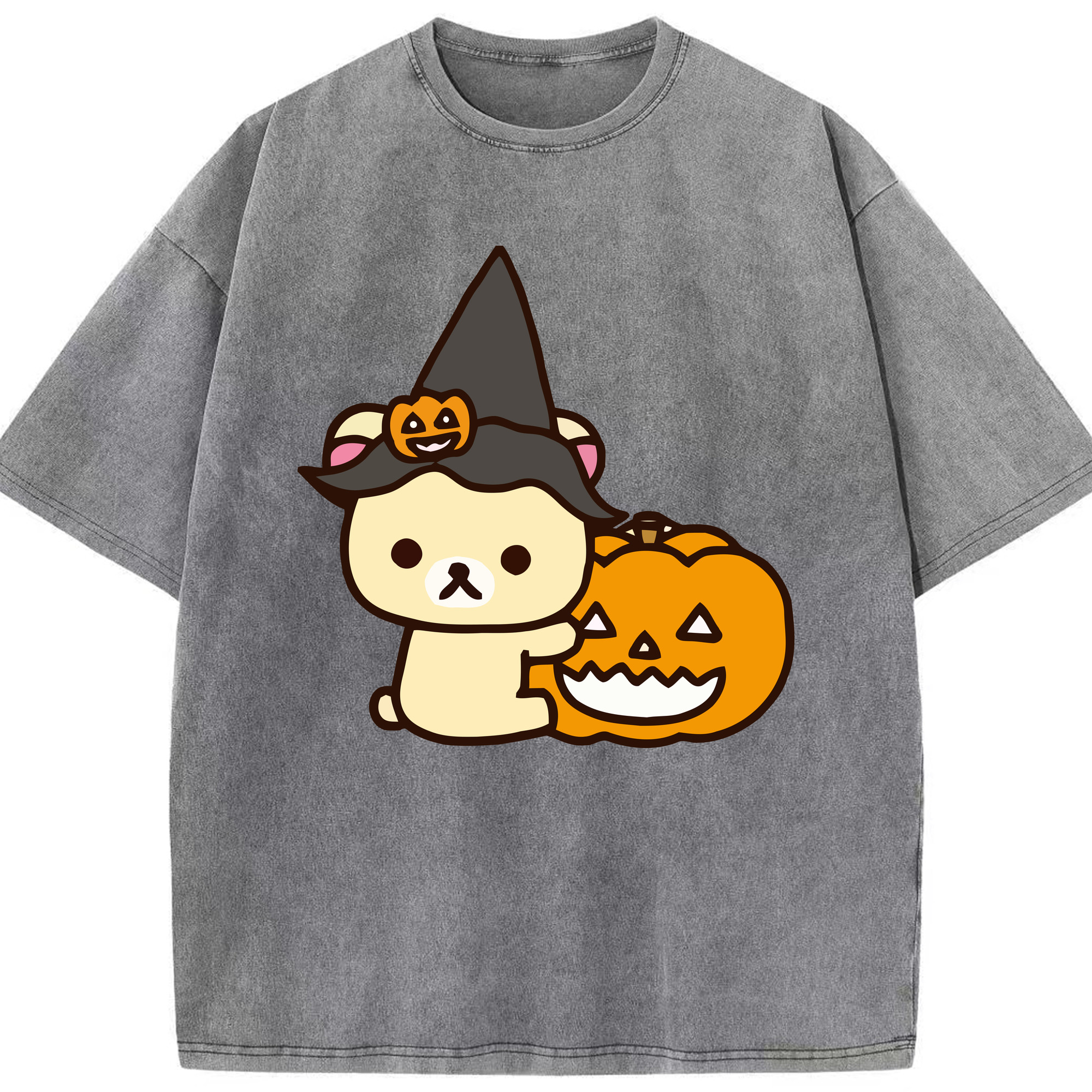 （画像用） リラックマ リラックマ キイロイトリ Rilakkuma Korilakkuma Kiiroitori 綿100% ヴィンテージ風 半袖Tシャツ（フロントプリント）