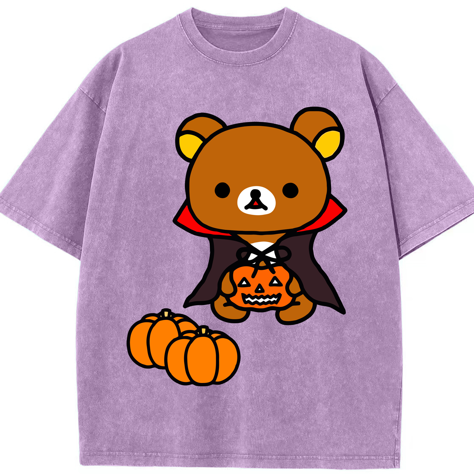 （画像用） リラックマ リラックマ キイロイトリ Rilakkuma Korilakkuma Kiiroitori 綿100% ヴィンテージ風 半袖Tシャツ（フロントプリント）