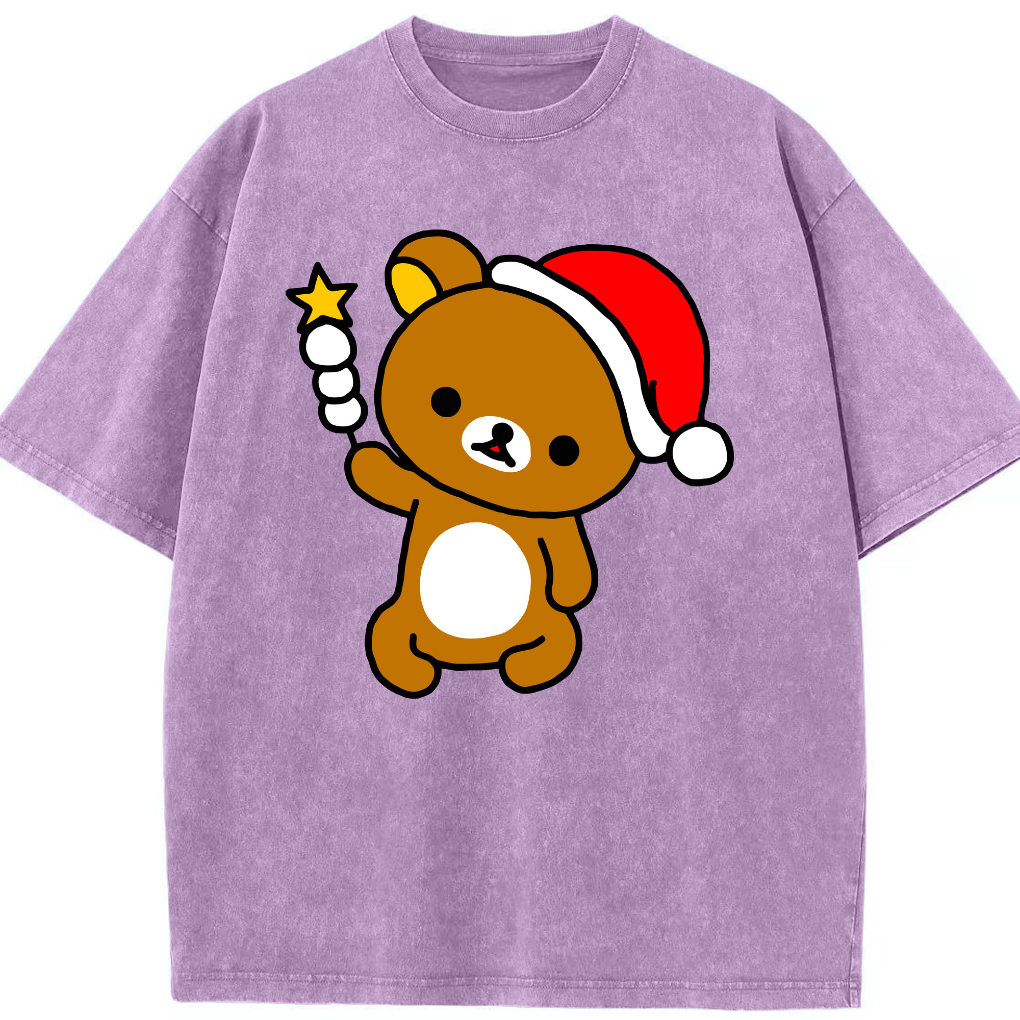 （画像用） リラックマ リラックマ キイロイトリ Rilakkuma Korilakkuma Kiiroitori 綿100% ヴィンテージ風 半袖Tシャツ（フロントプリント）