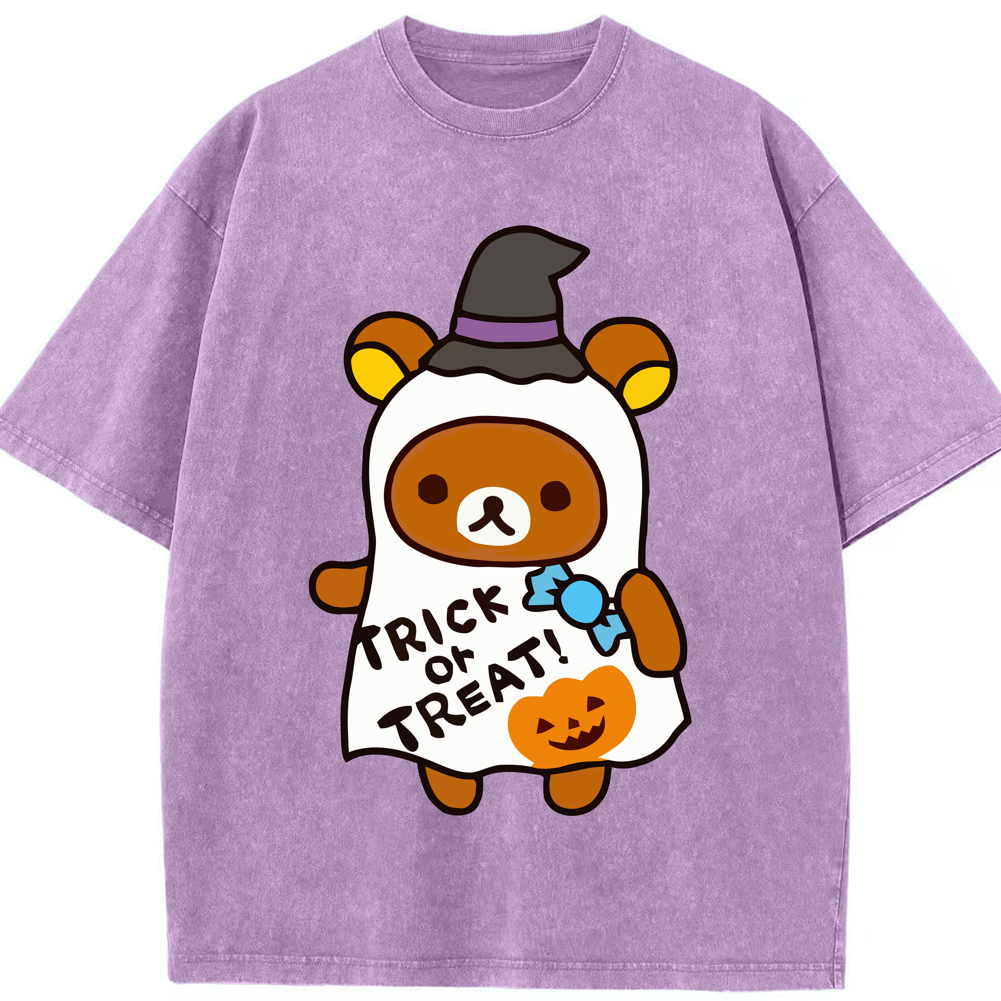 （画像用） リラックマ リラックマ キイロイトリ Rilakkuma Korilakkuma Kiiroitori 綿100% ヴィンテージ風 半袖Tシャツ（フロントプリント）
