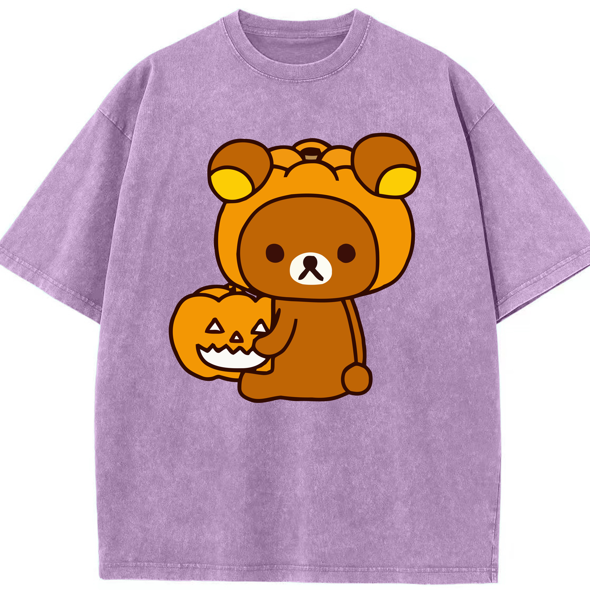 （画像用） リラックマ リラックマ キイロイトリ Rilakkuma Korilakkuma Kiiroitori 綿100% ヴィンテージ風 半袖Tシャツ（フロントプリント）