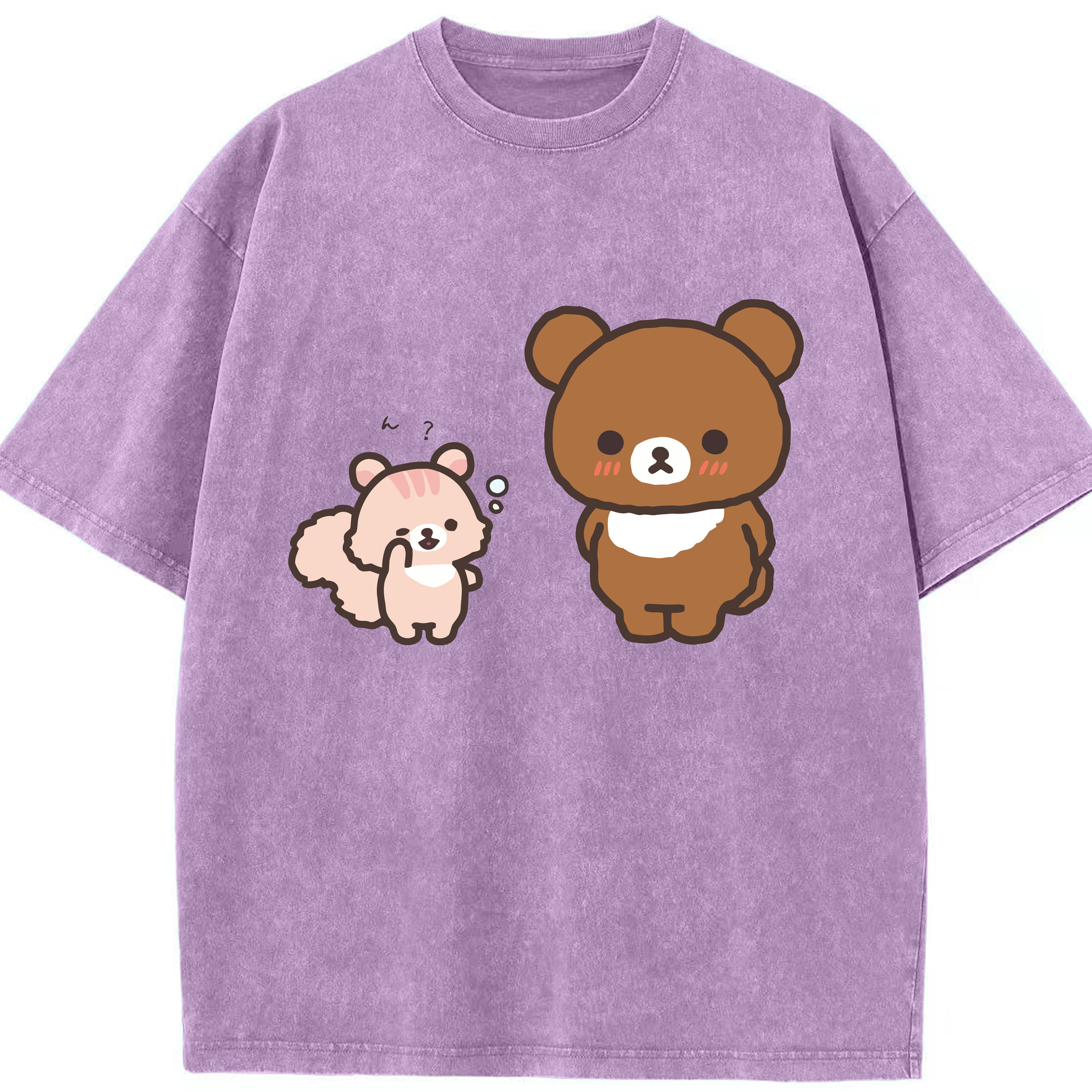 （画像用） リラックマ リラックマ キイロイトリ Rilakkuma Korilakkuma Kiiroitori 綿100% ヴィンテージ風 半袖Tシャツ（フロントプリント）