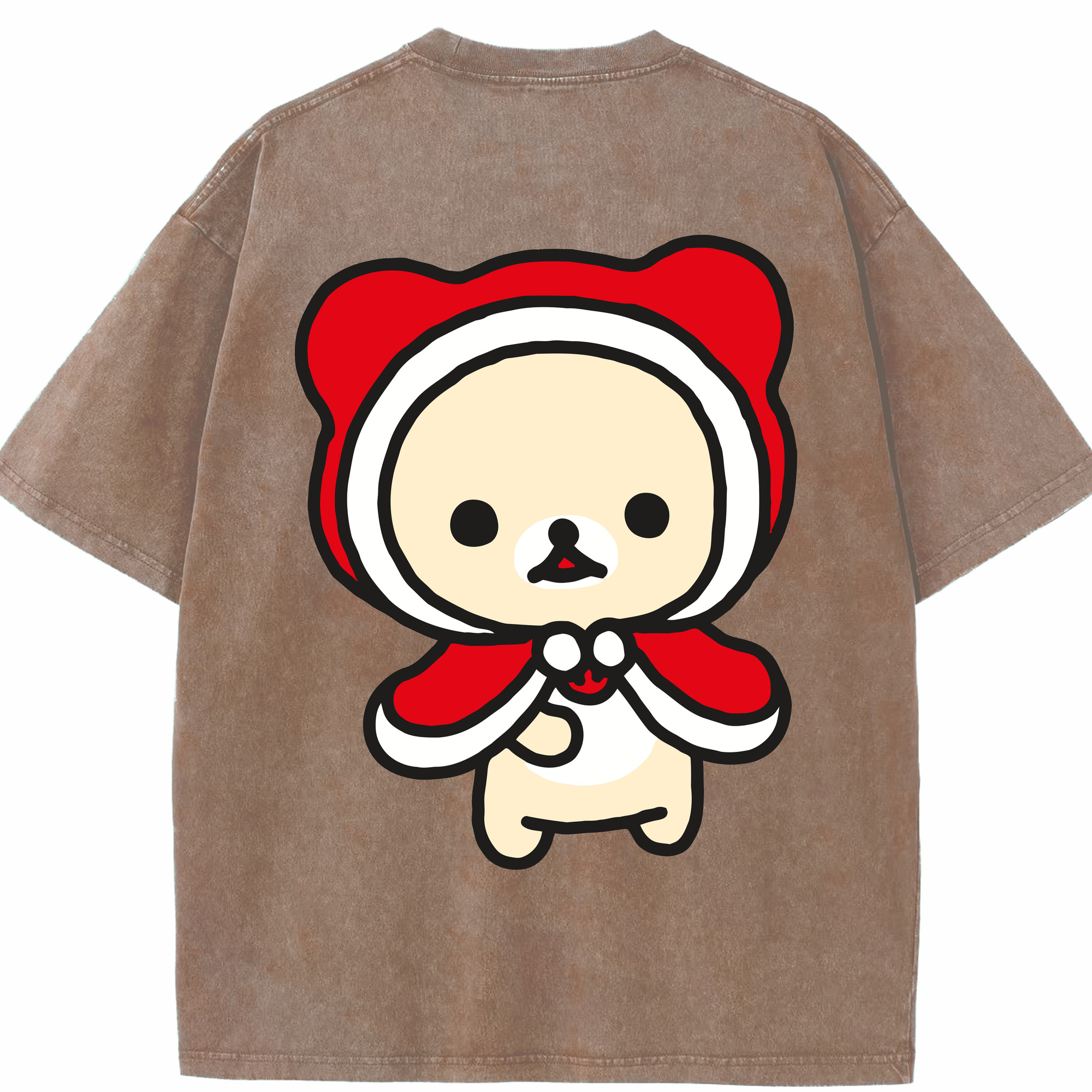 （画像用） リラックマ リラックマ キイロイトリ Rilakkuma Korilakkuma Kiiroitori 綿100% ヴィンテージ風 半袖Tシャツ（背面プリント）