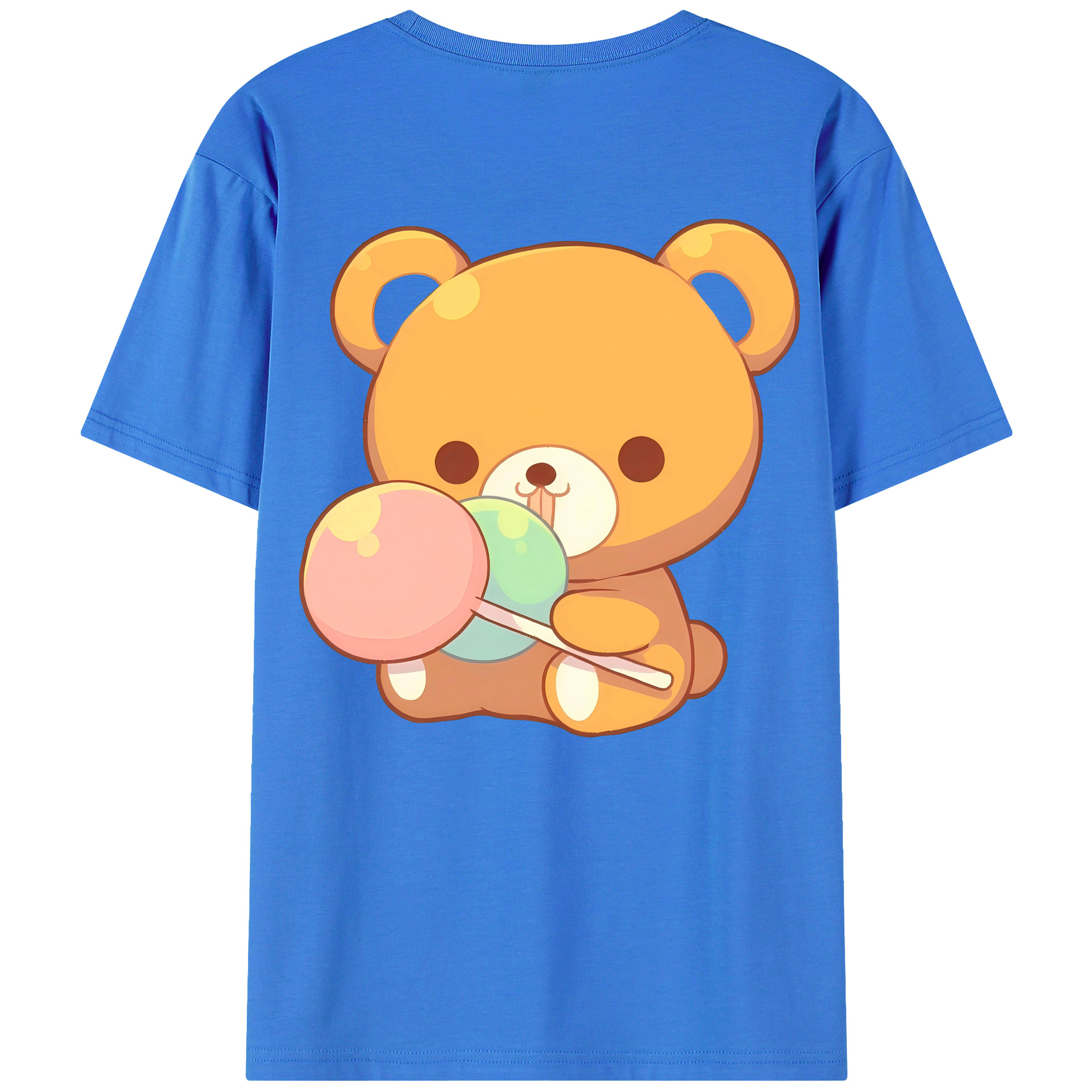 （画像用） リラックマ リラックマ キイロイトリ Rilakkuma Korilakkuma Kiiroitori 綿100％ メンズ半袖Tシャツ（バックプリント） 通気性
