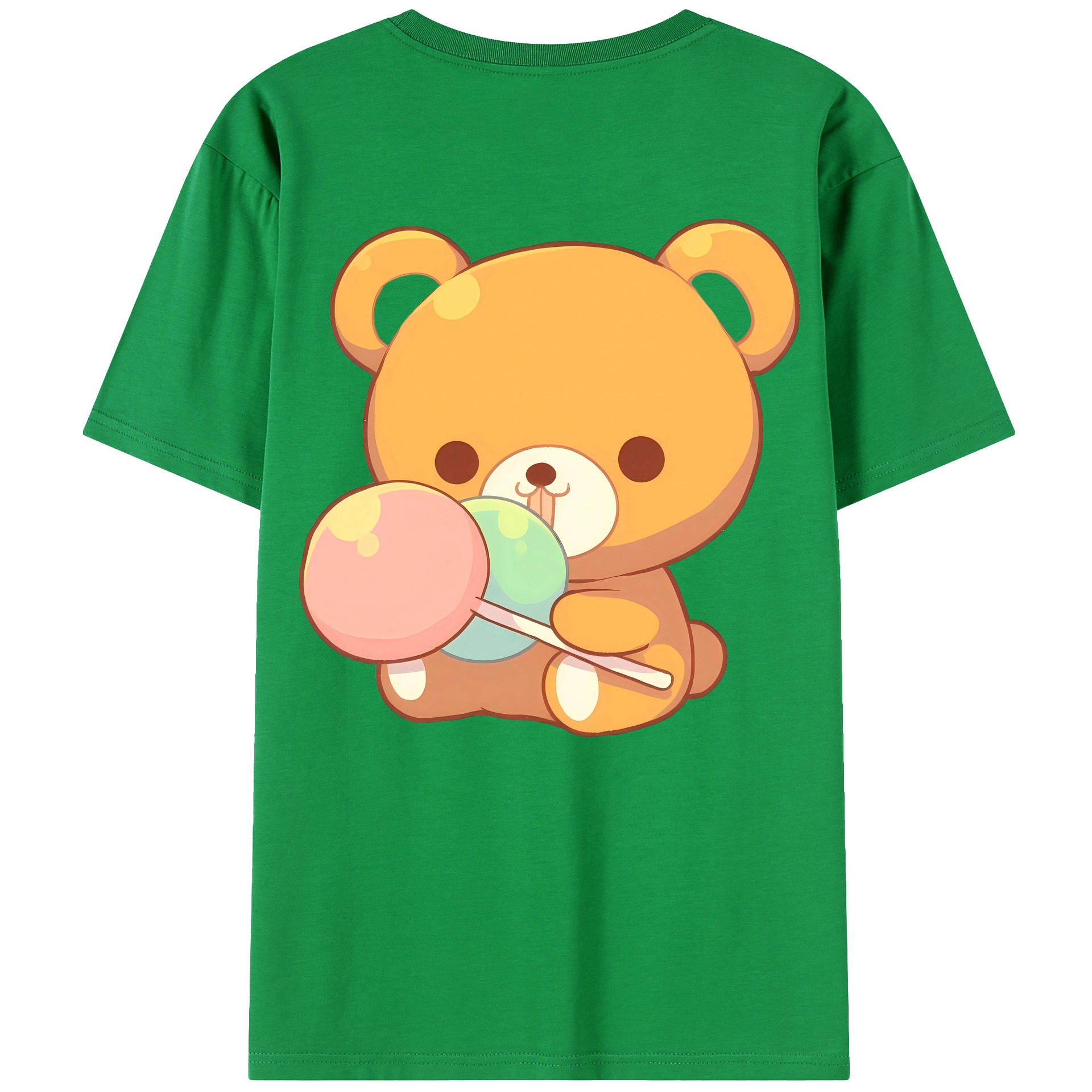 （画像用） リラックマ リラックマ キイロイトリ Rilakkuma Korilakkuma Kiiroitori 綿100％ メンズ半袖Tシャツ（バックプリント） 通気性
