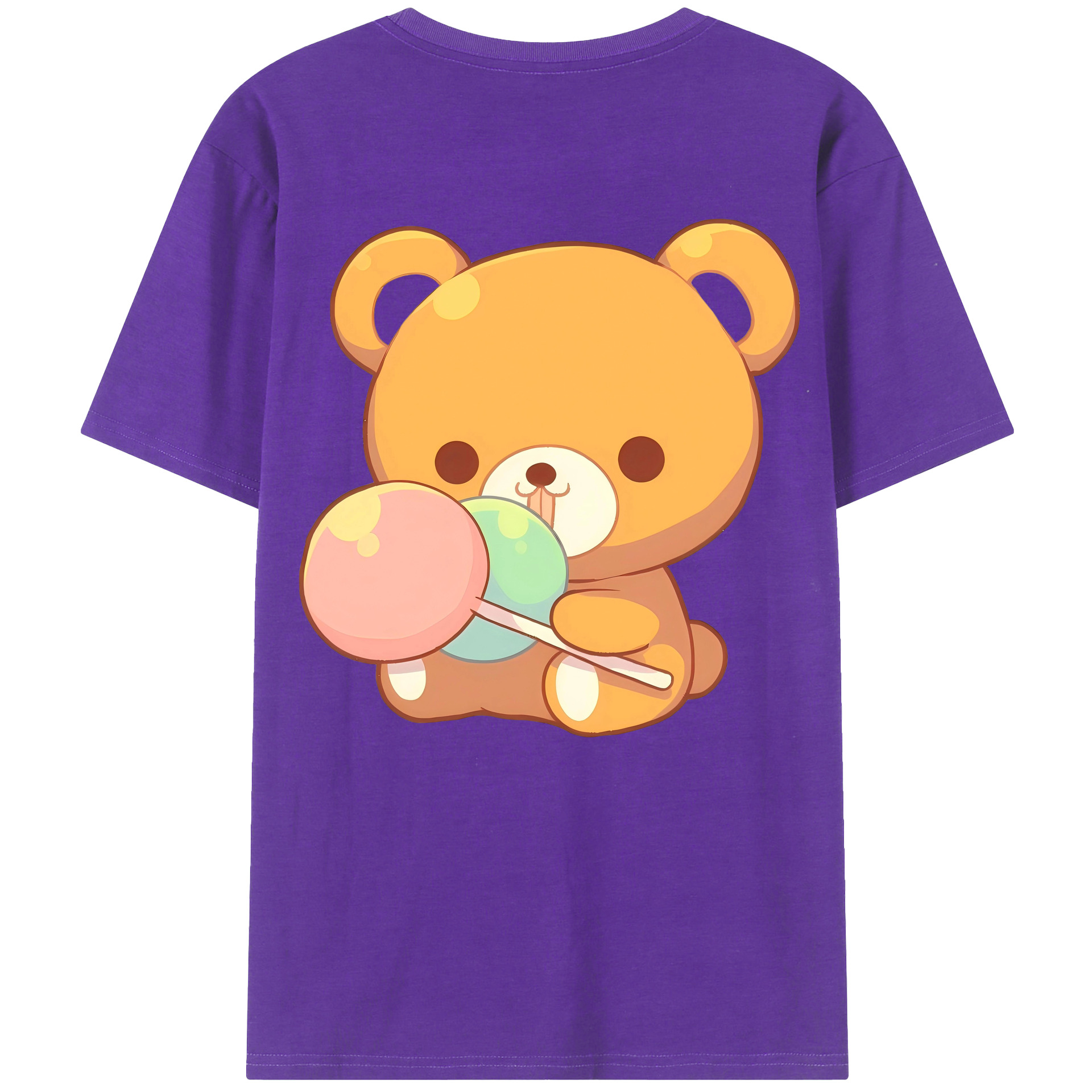 （画像用） リラックマ リラックマ キイロイトリ Rilakkuma Korilakkuma Kiiroitori 綿100％ メンズ半袖Tシャツ（バックプリント） 通気性