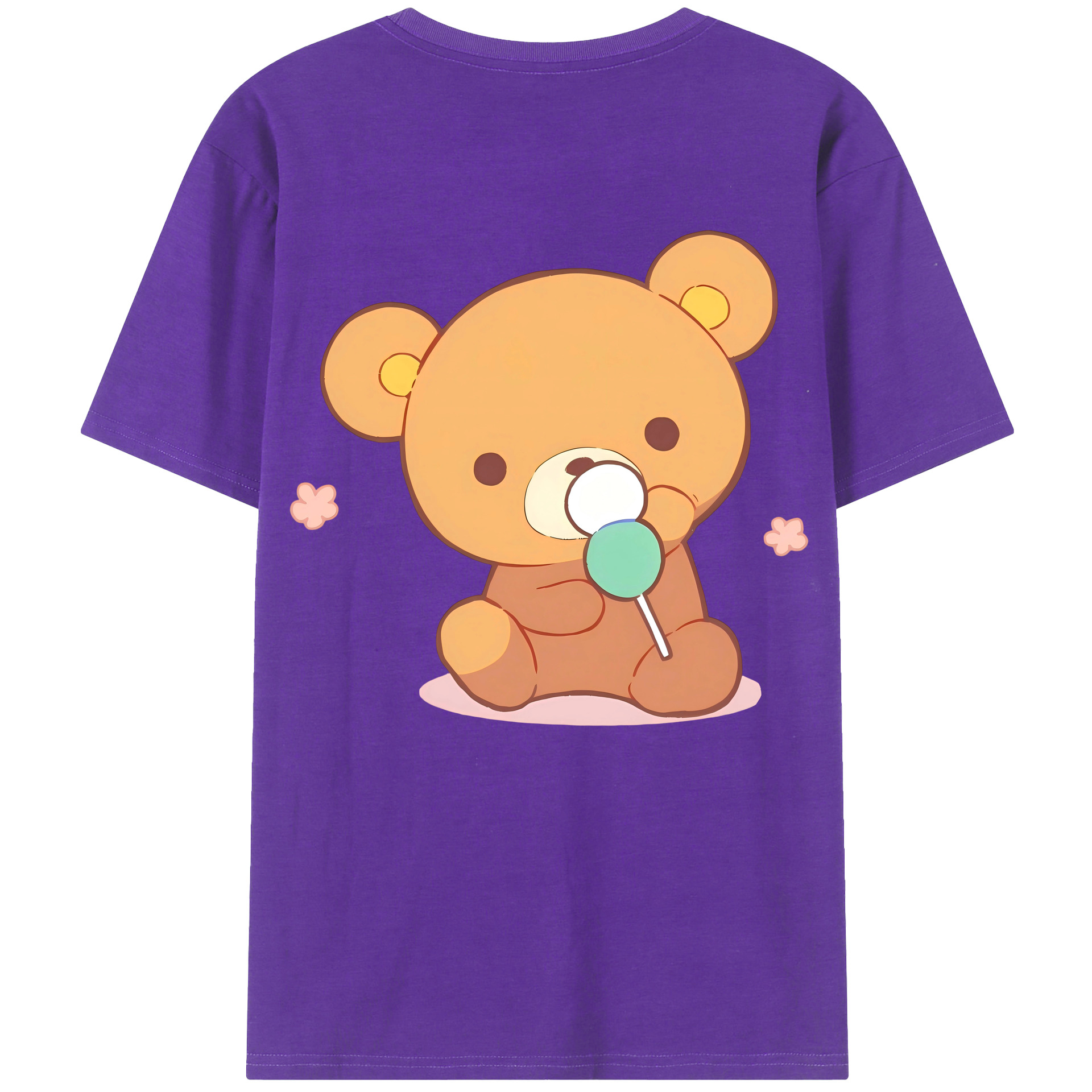 （画像用） リラックマ リラックマ キイロイトリ Rilakkuma Korilakkuma Kiiroitori 綿100％ メンズ半袖Tシャツ（バックプリント） 通気性