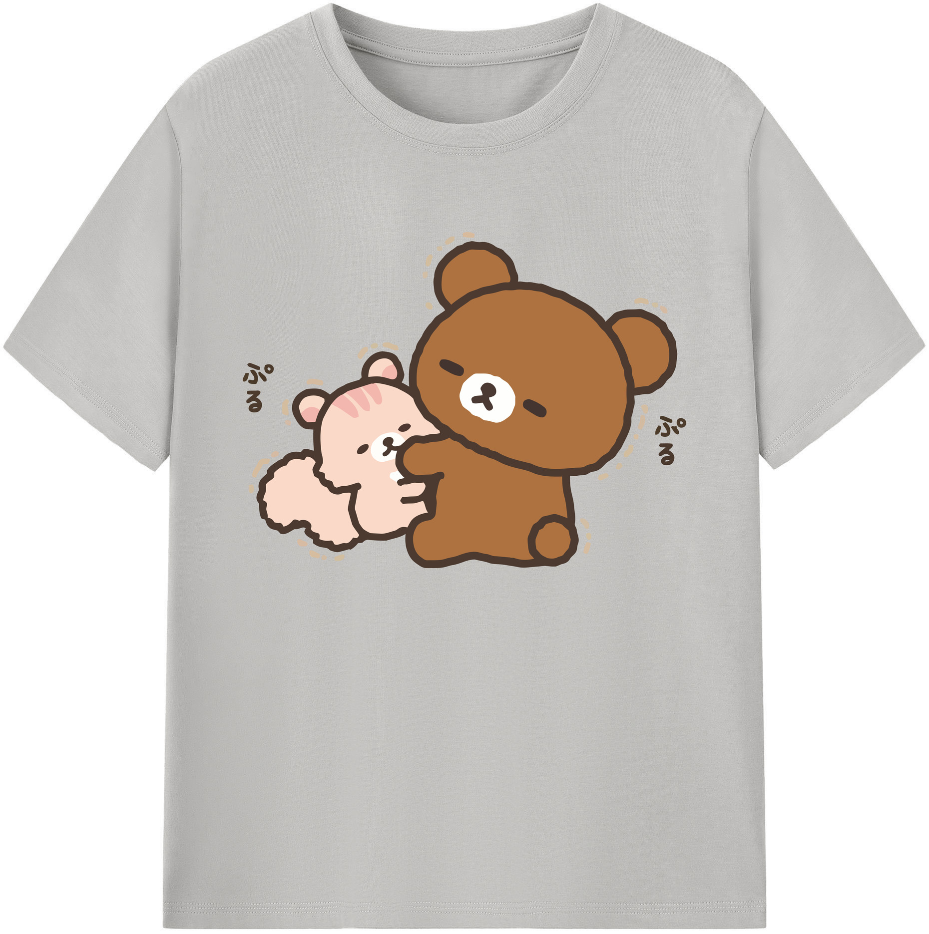 （画像用） リラックマ リラックマ キイロイトリ Rilakkuma Korilakkuma Kiiroitori 綿100％ メンズ半袖Tシャツ｜肌触りやわらか＆通気性
