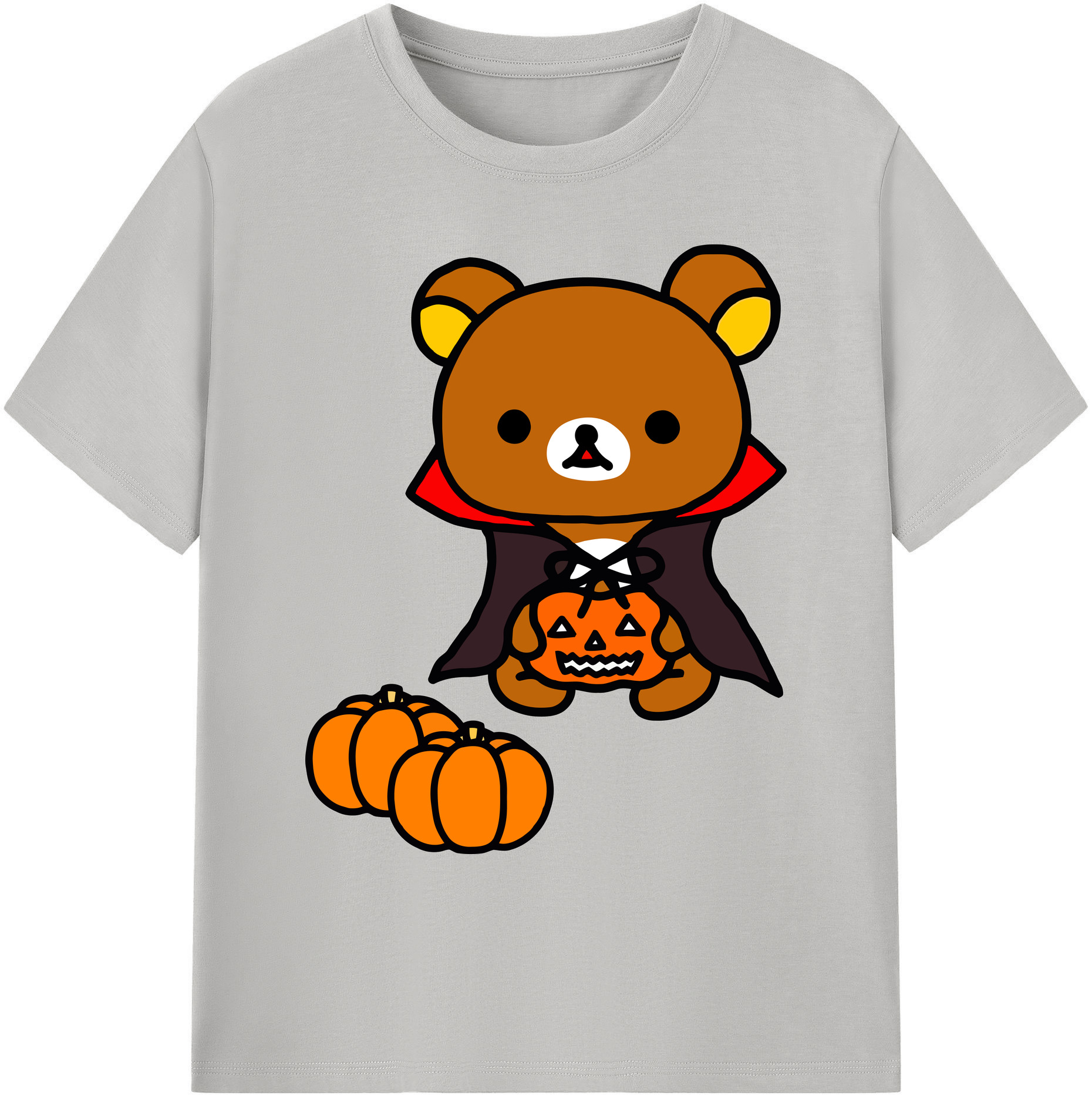 （画像用） リラックマ リラックマ キイロイトリ Rilakkuma Korilakkuma Kiiroitori 綿100％ メンズ半袖Tシャツ｜肌触りやわらか＆通気性