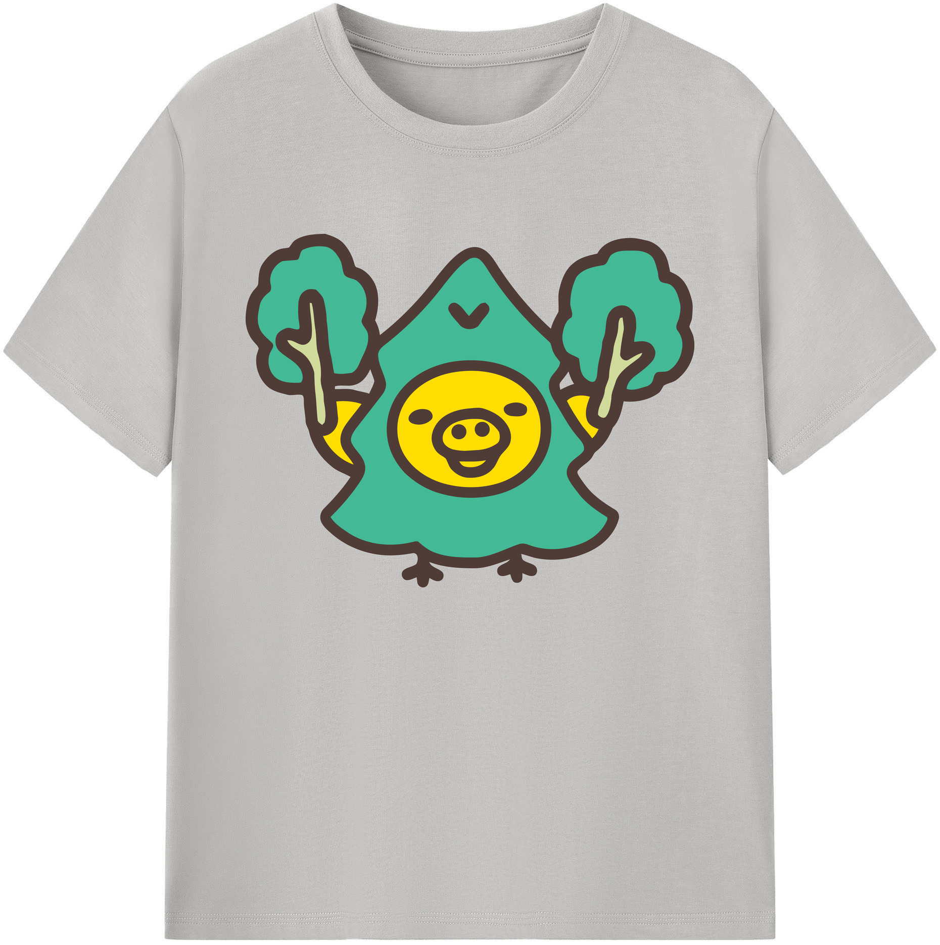 （画像用） リラックマ リラックマ キイロイトリ Rilakkuma Korilakkuma Kiiroitori 綿100％ メンズ半袖Tシャツ｜肌触りやわらか＆通気性