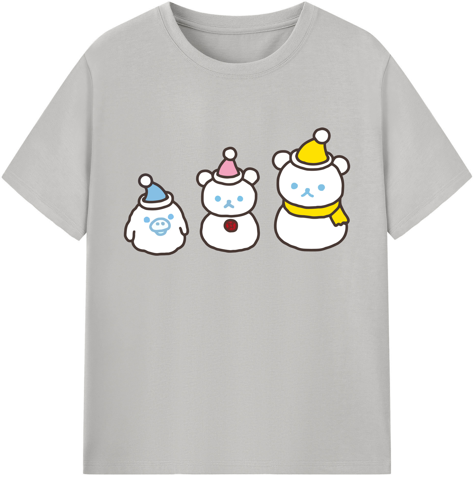 （画像用） リラックマ リラックマ キイロイトリ Rilakkuma Korilakkuma Kiiroitori 綿100％ メンズ半袖Tシャツ｜肌触りやわらか＆通気性