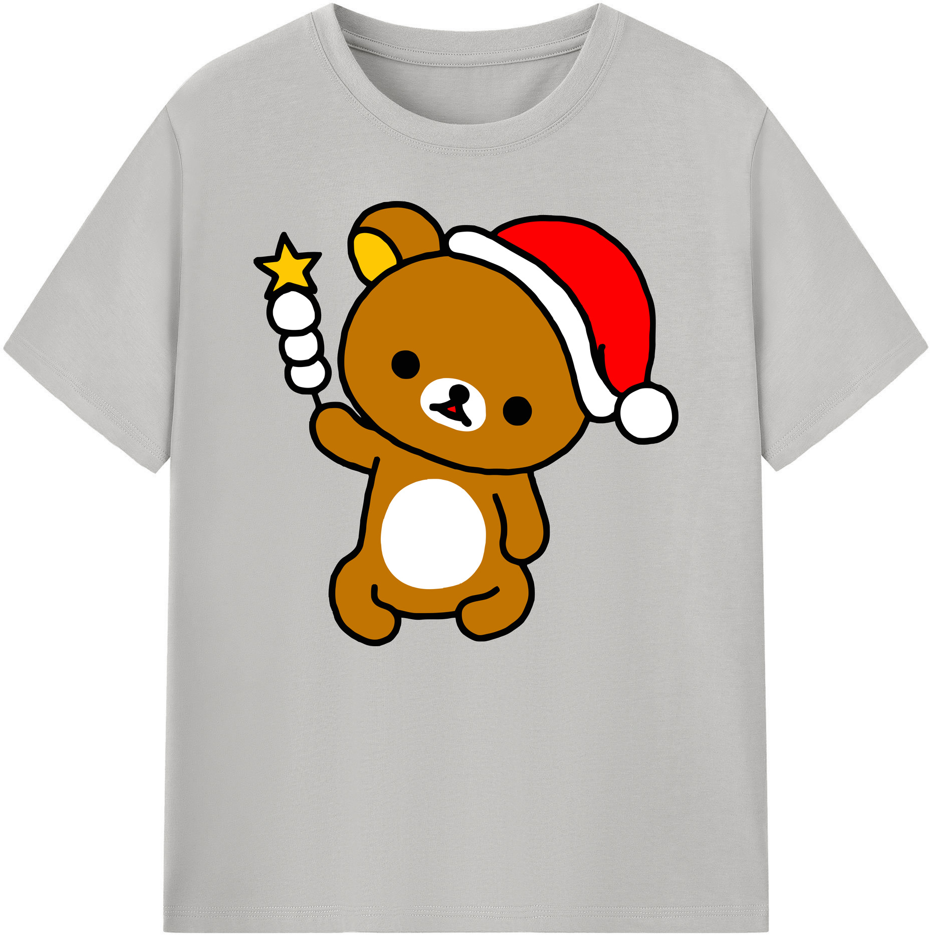 （画像用） リラックマ リラックマ キイロイトリ Rilakkuma Korilakkuma Kiiroitori 綿100％ メンズ半袖Tシャツ｜肌触りやわらか＆通気性