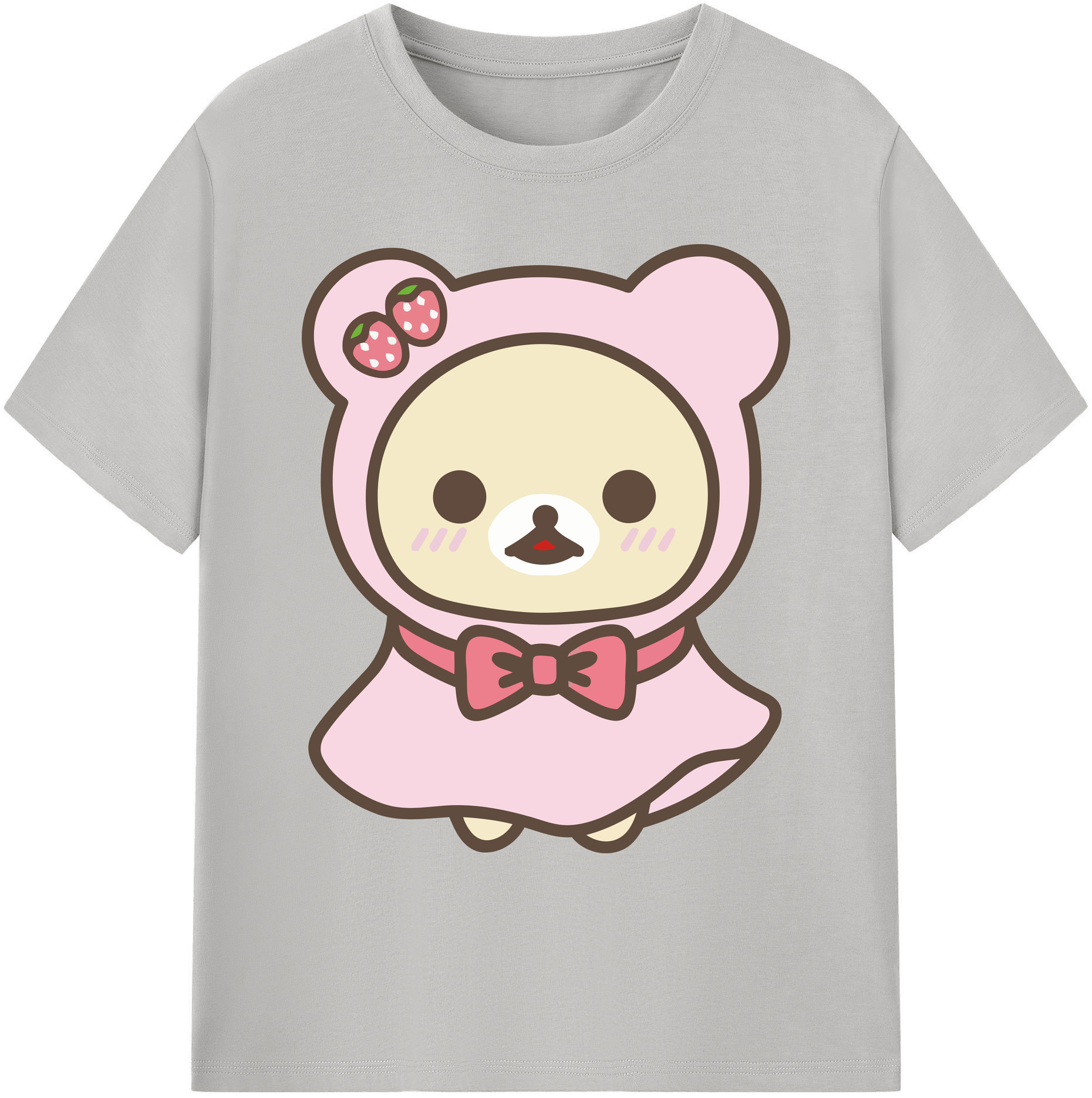（画像用） リラックマ リラックマ キイロイトリ Rilakkuma Korilakkuma Kiiroitori 綿100％ メンズ半袖Tシャツ｜肌触りやわらか＆通気性