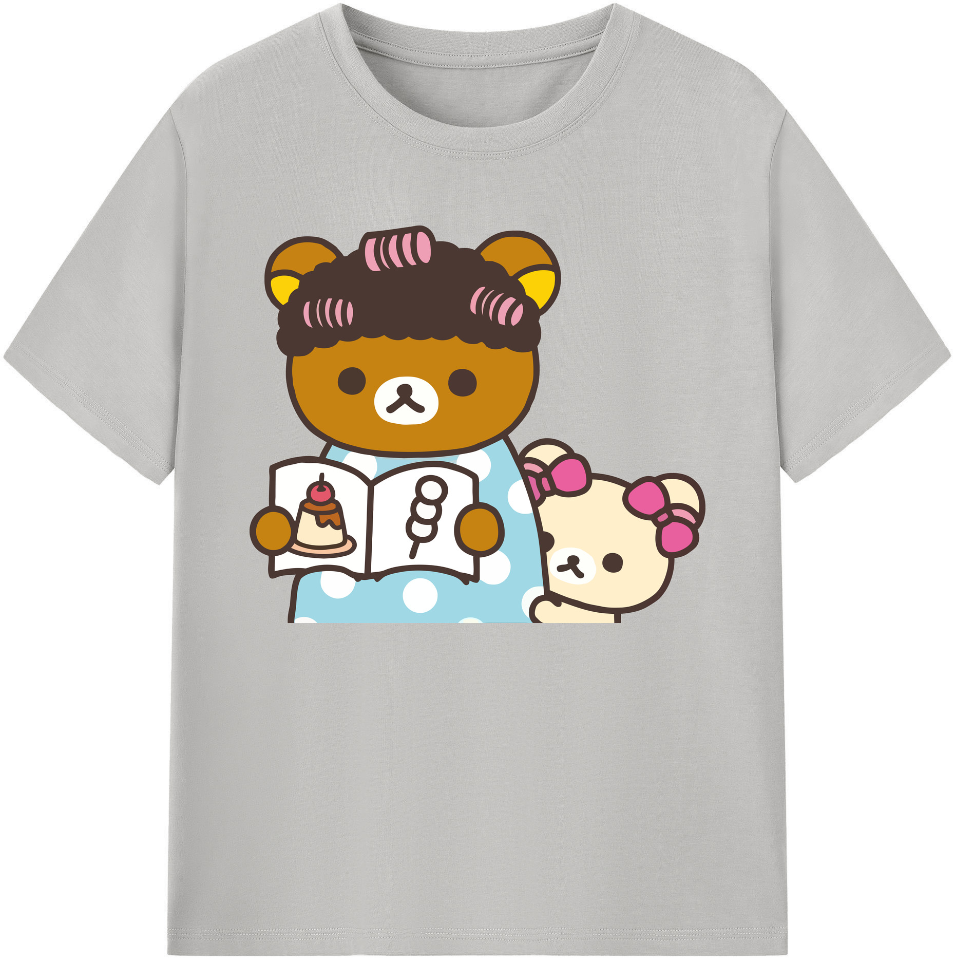 （画像用） リラックマ リラックマ キイロイトリ Rilakkuma Korilakkuma Kiiroitori 綿100％ メンズ半袖Tシャツ｜肌触りやわらか＆通気性