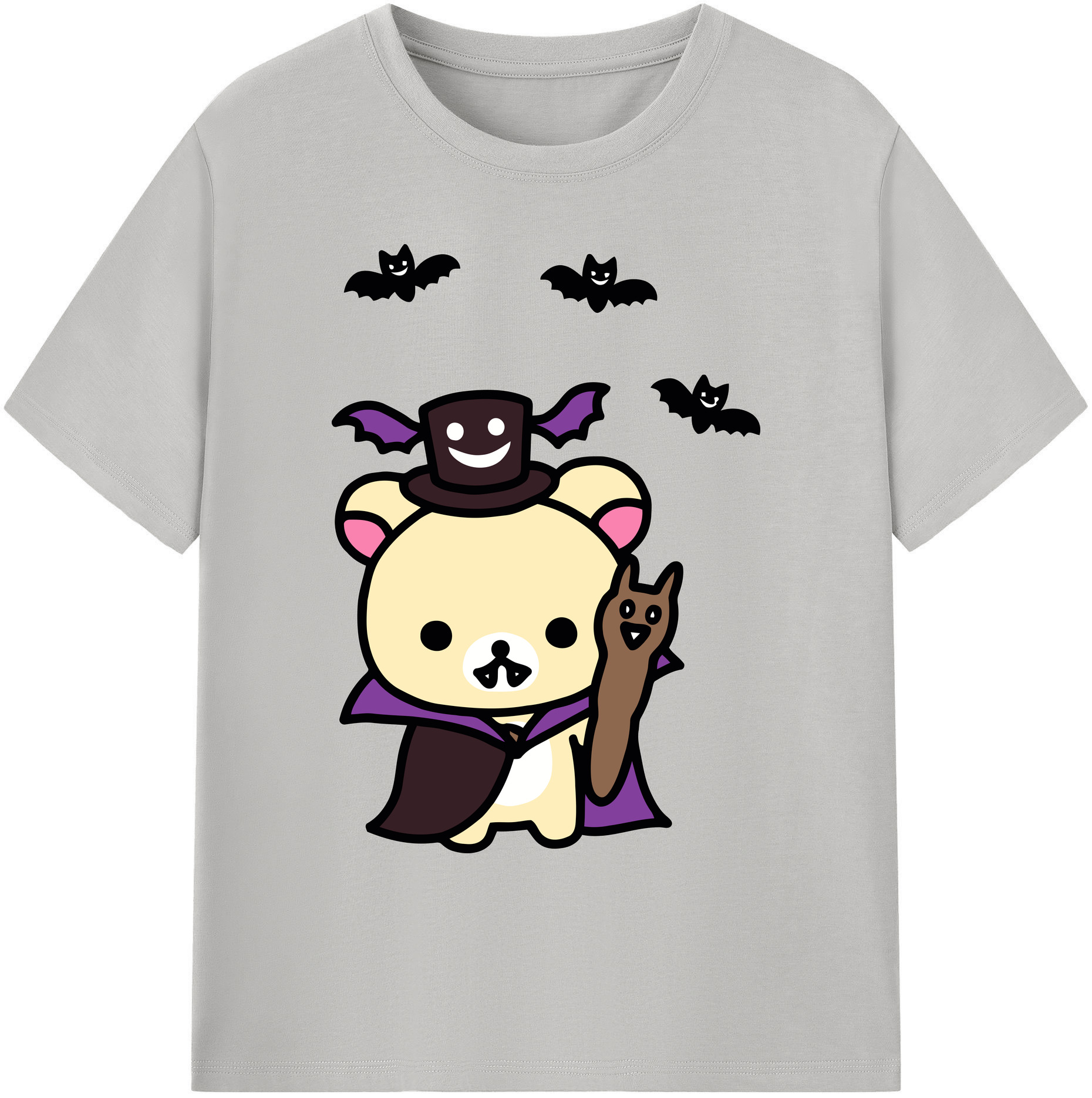 （画像用） リラックマ リラックマ キイロイトリ Rilakkuma Korilakkuma Kiiroitori 綿100％ メンズ半袖Tシャツ｜肌触りやわらか＆通気性