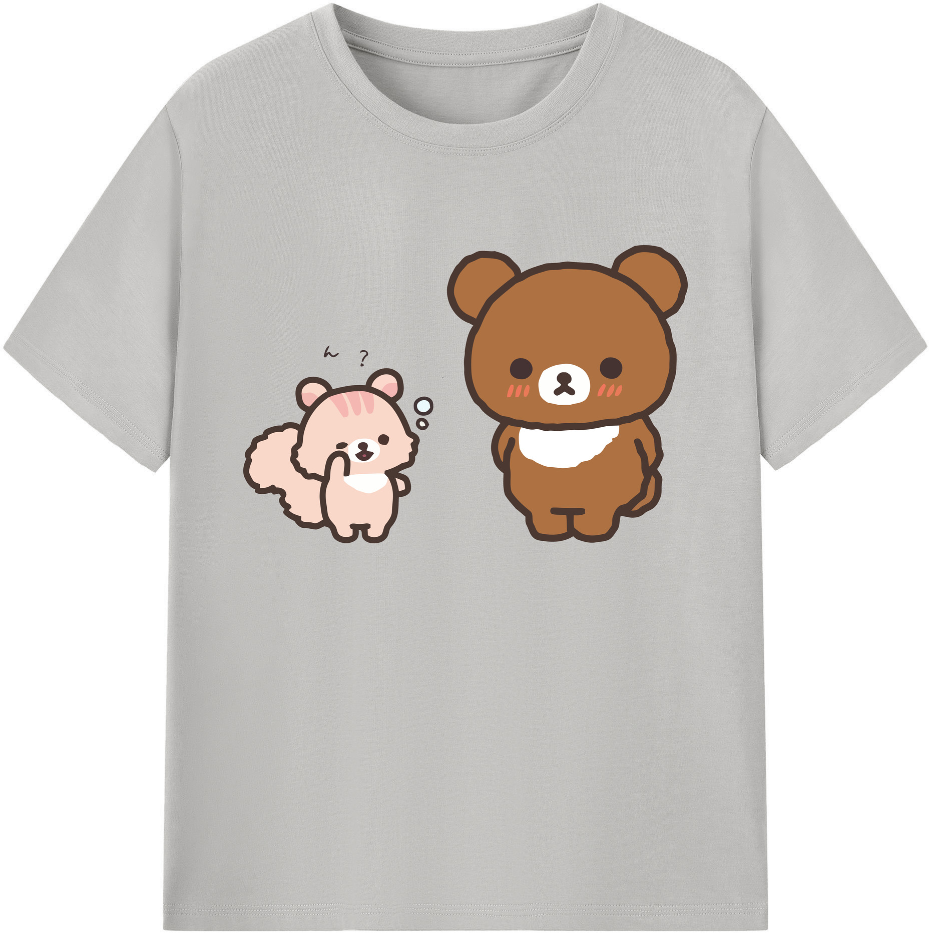 （画像用） リラックマ リラックマ キイロイトリ Rilakkuma Korilakkuma Kiiroitori 綿100％ メンズ半袖Tシャツ｜肌触りやわらか＆通気性