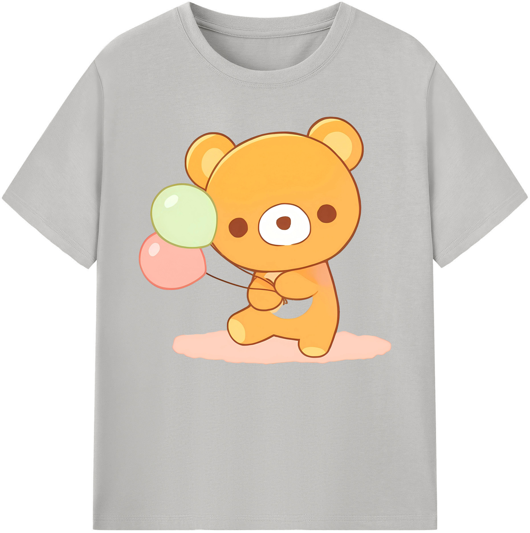 （画像用） リラックマ リラックマ キイロイトリ Rilakkuma Korilakkuma Kiiroitori 綿100％ メンズ半袖Tシャツ｜肌触りやわらか＆通気性