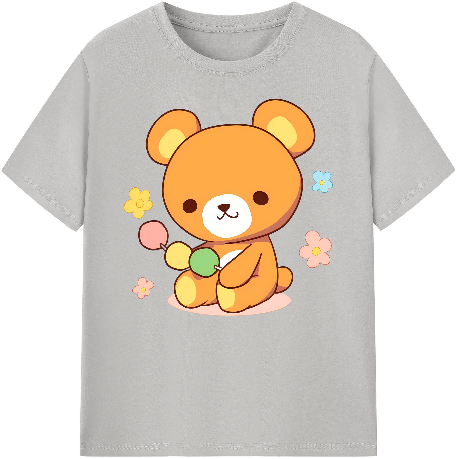 （画像用） リラックマ リラックマ キイロイトリ Rilakkuma Korilakkuma Kiiroitori 綿100％ メンズ半袖Tシャツ｜肌触りやわらか＆通気性