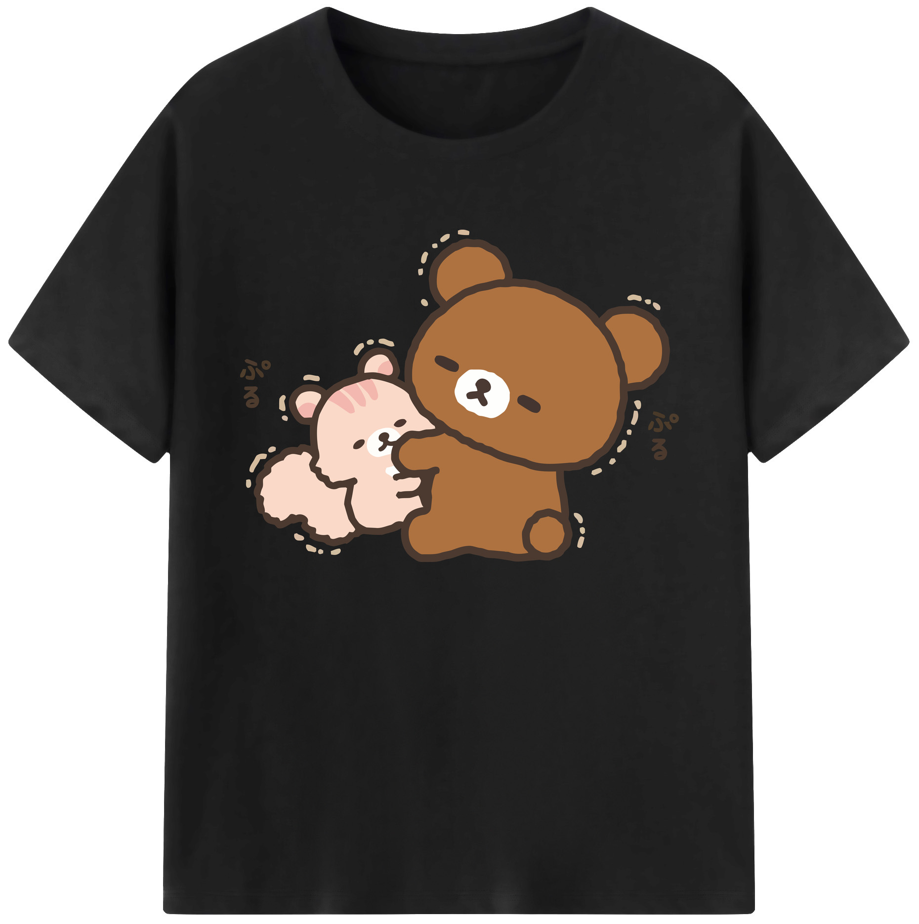 （画像用） リラックマ リラックマ キイロイトリ Rilakkuma Korilakkuma Kiiroitori 綿100％ メンズ半袖Tシャツ｜肌触りやわらか＆通気性