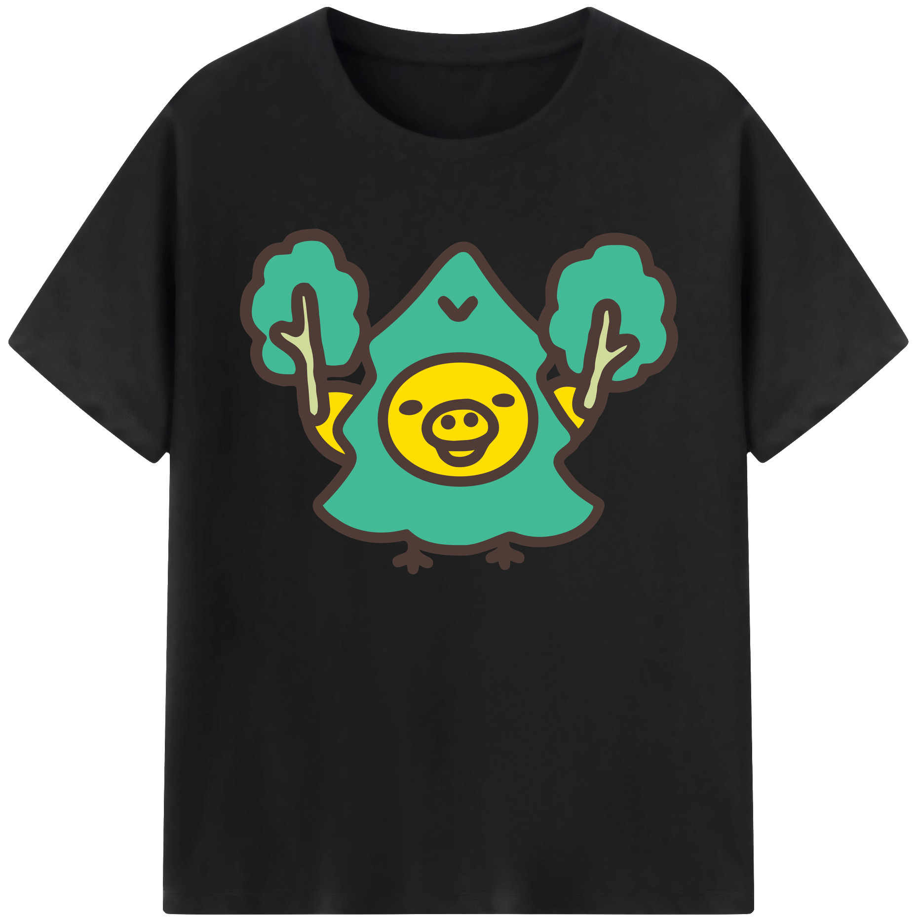 （画像用） リラックマ リラックマ キイロイトリ Rilakkuma Korilakkuma Kiiroitori 綿100％ メンズ半袖Tシャツ｜肌触りやわらか＆通気性