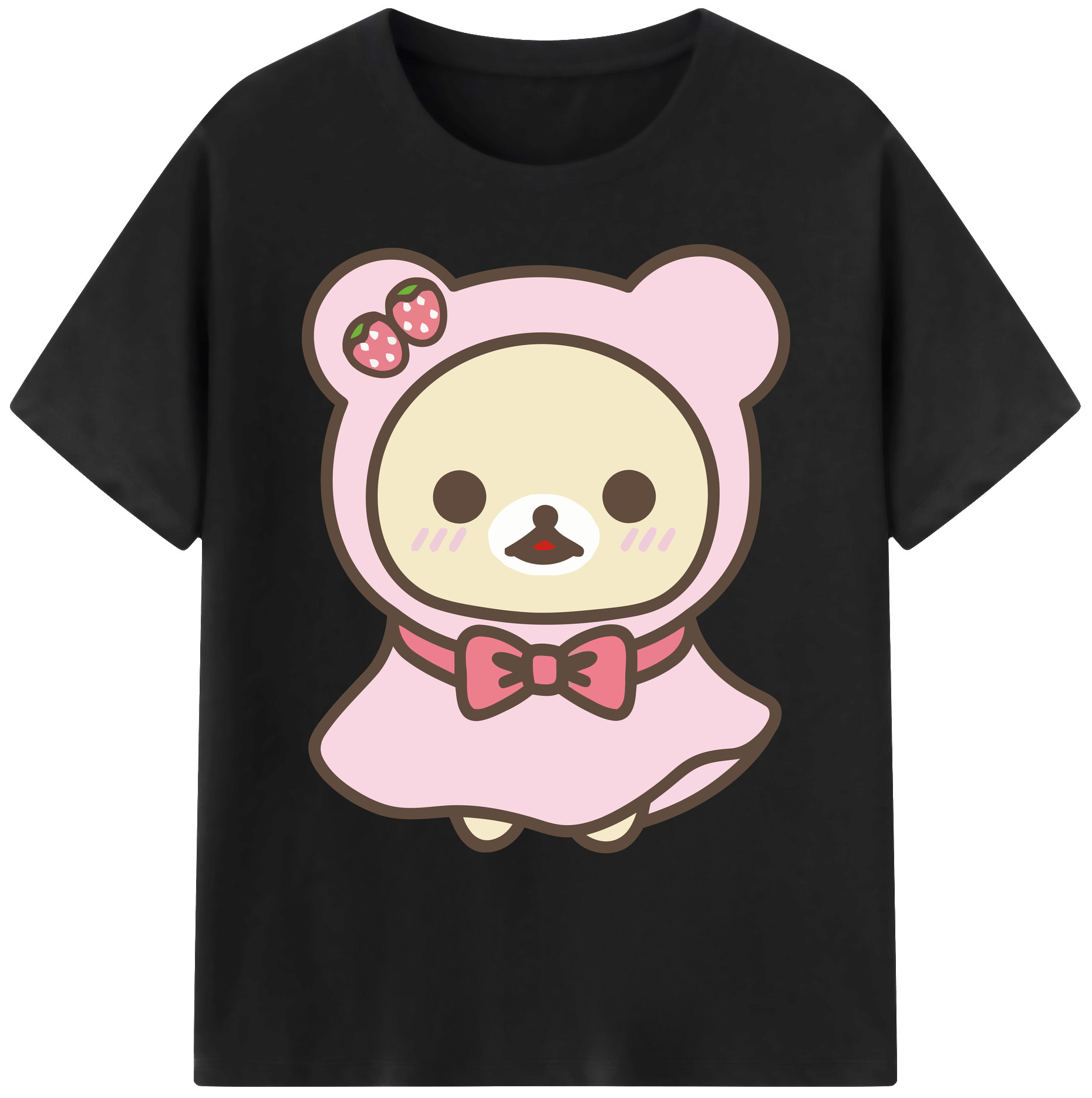 （画像用） リラックマ リラックマ キイロイトリ Rilakkuma Korilakkuma Kiiroitori 綿100％ メンズ半袖Tシャツ｜肌触りやわらか＆通気性