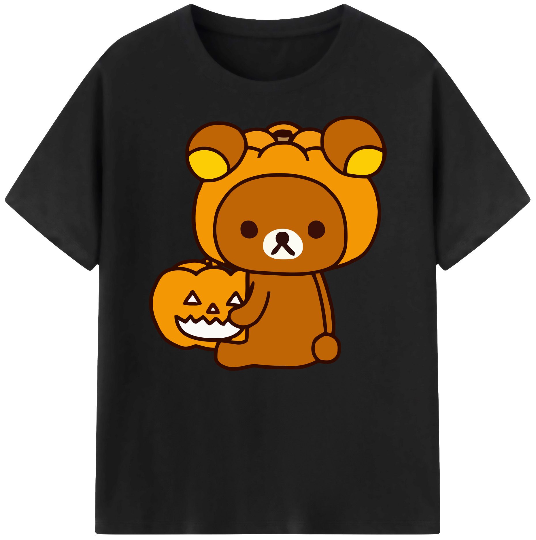 （画像用） リラックマ リラックマ キイロイトリ Rilakkuma Korilakkuma Kiiroitori 綿100％ メンズ半袖Tシャツ｜肌触りやわらか＆通気性