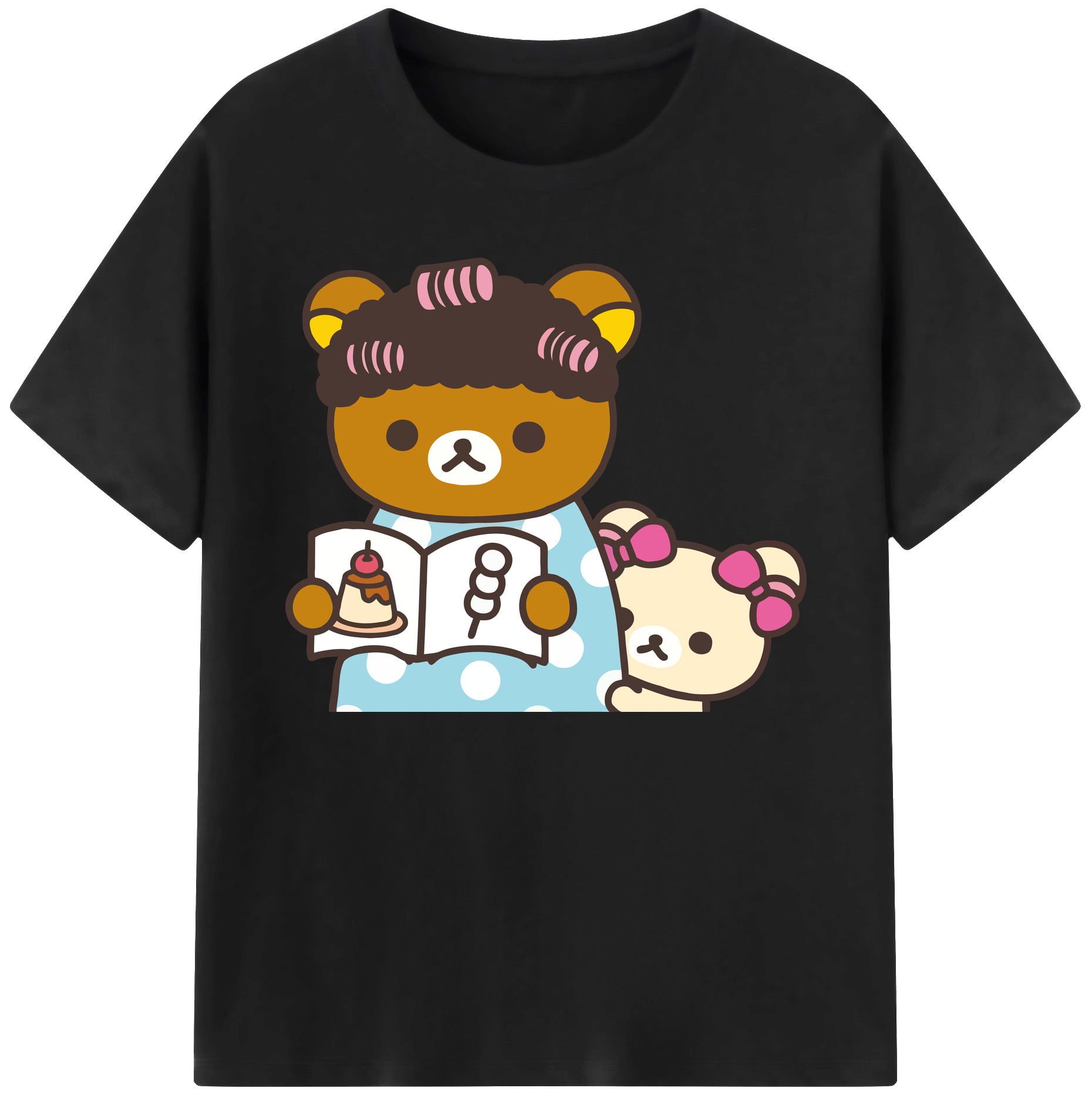 （画像用） リラックマ リラックマ キイロイトリ Rilakkuma Korilakkuma Kiiroitori 綿100％ メンズ半袖Tシャツ｜肌触りやわらか＆通気性