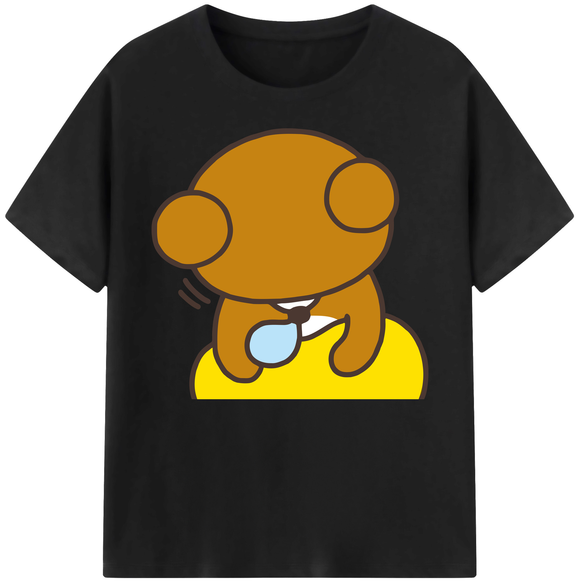 （画像用） リラックマ リラックマ キイロイトリ Rilakkuma Korilakkuma Kiiroitori 綿100％ メンズ半袖Tシャツ｜肌触りやわらか＆通気性
