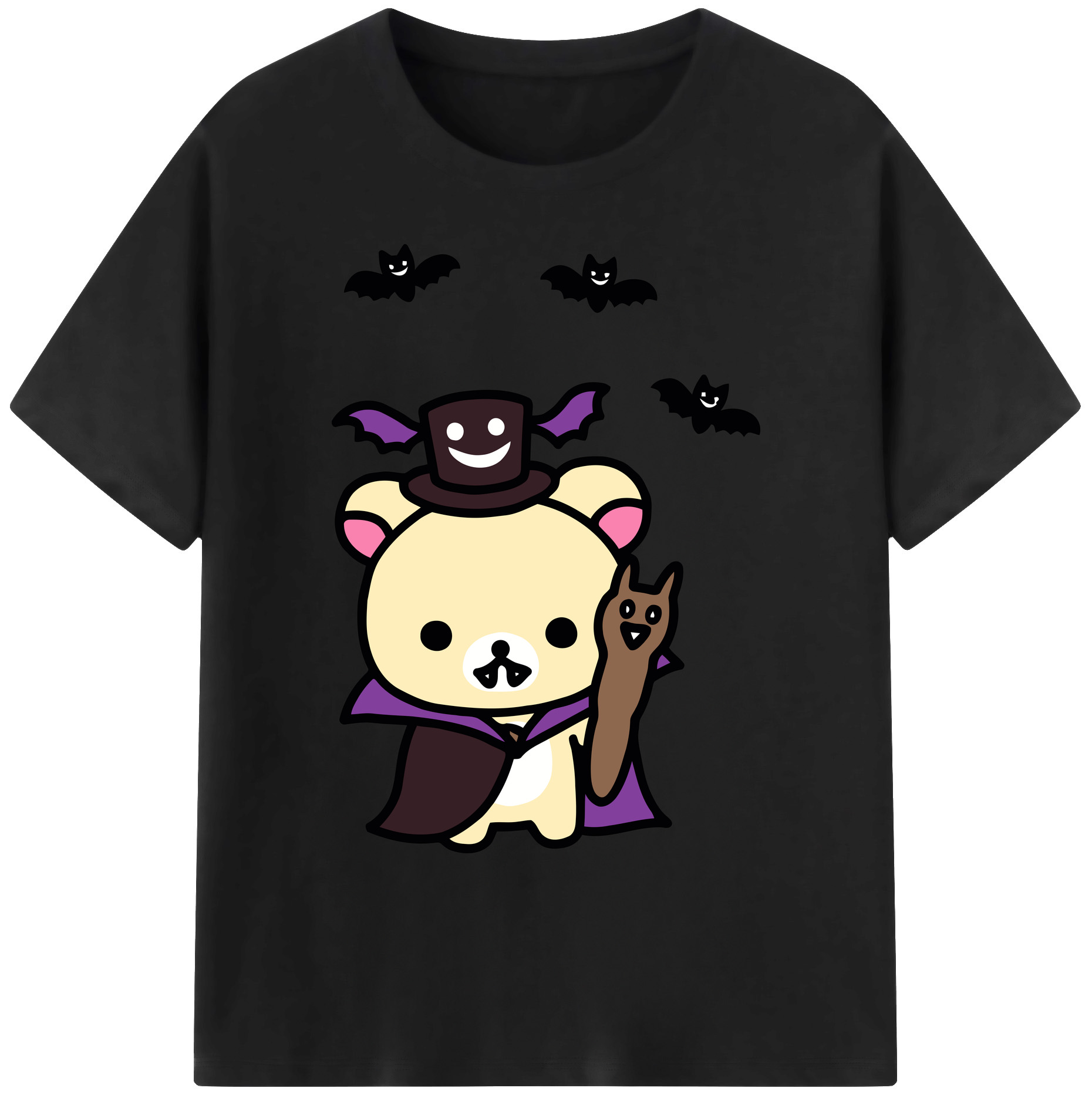 （画像用） リラックマ リラックマ キイロイトリ Rilakkuma Korilakkuma Kiiroitori 綿100％ メンズ半袖Tシャツ｜肌触りやわらか＆通気性