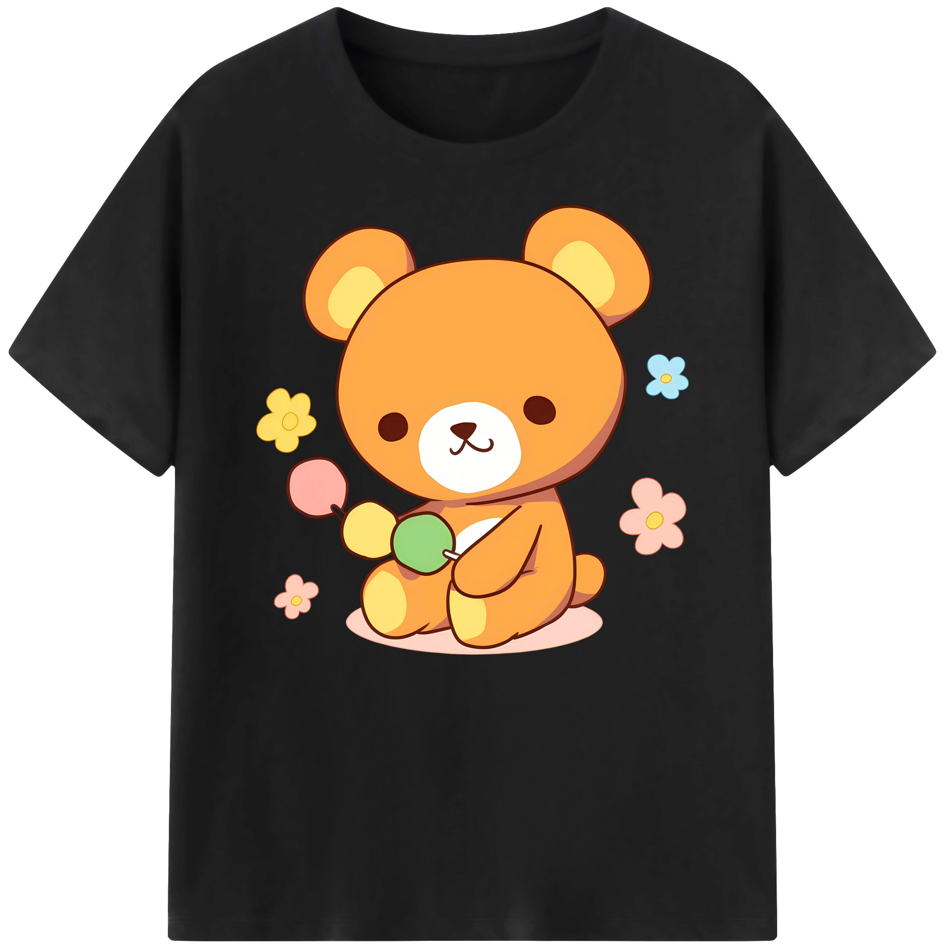 （画像用） リラックマ リラックマ キイロイトリ Rilakkuma Korilakkuma Kiiroitori 綿100％ メンズ半袖Tシャツ｜肌触りやわらか＆通気性
