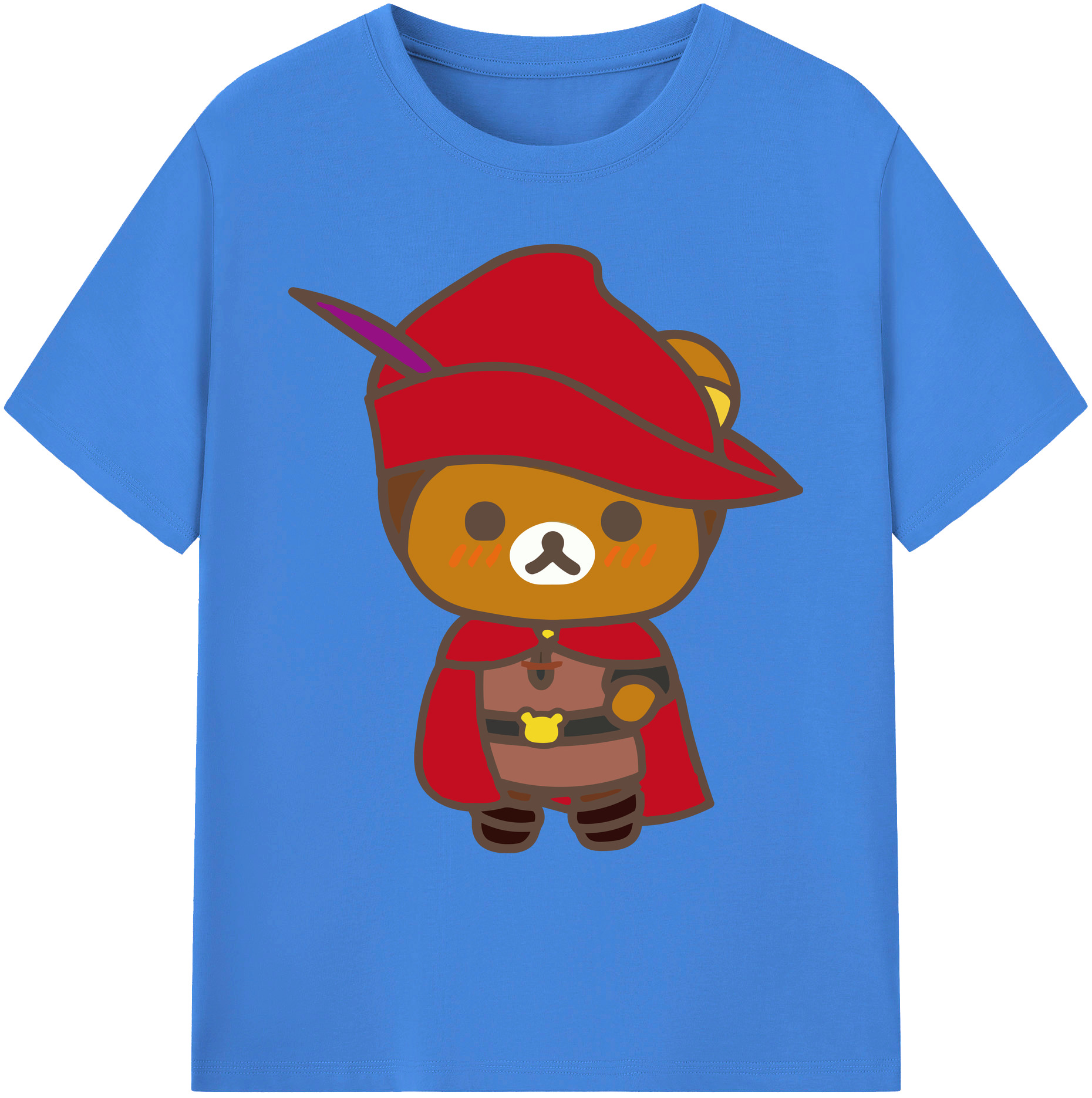 （画像用） リラックマ リラックマ キイロイトリ Rilakkuma Korilakkuma Kiiroitori 綿100％ メンズ半袖Tシャツ｜肌触りやわらか＆通気性