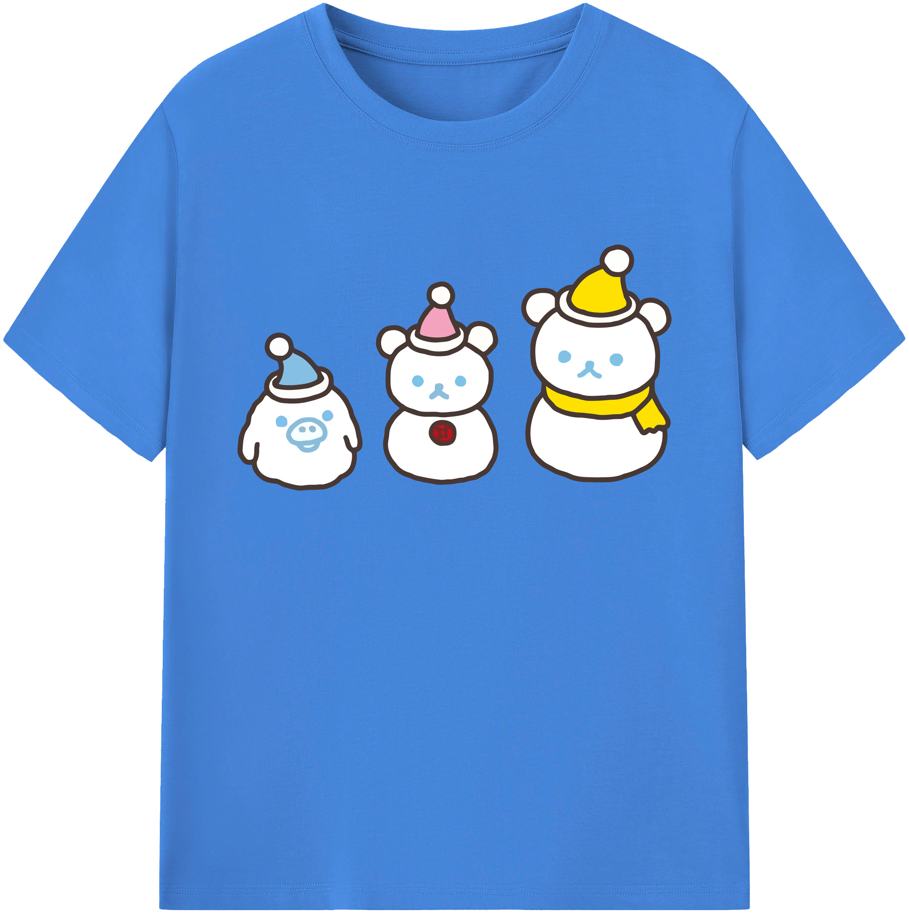 （画像用） リラックマ リラックマ キイロイトリ Rilakkuma Korilakkuma Kiiroitori 綿100％ メンズ半袖Tシャツ｜肌触りやわらか＆通気性
