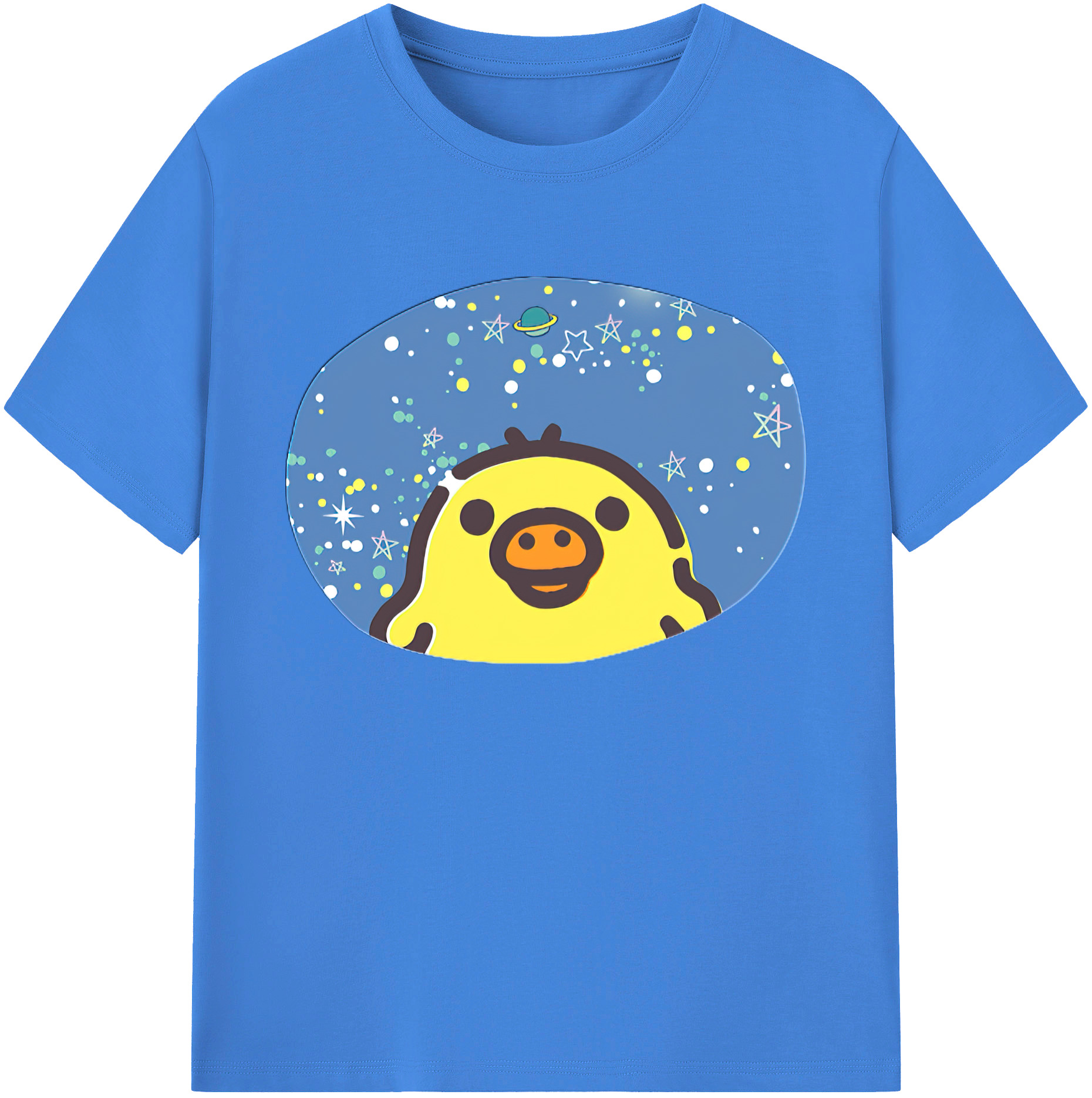 （画像用） リラックマ リラックマ キイロイトリ Rilakkuma Korilakkuma Kiiroitori 綿100％ メンズ半袖Tシャツ｜肌触りやわらか＆通気性