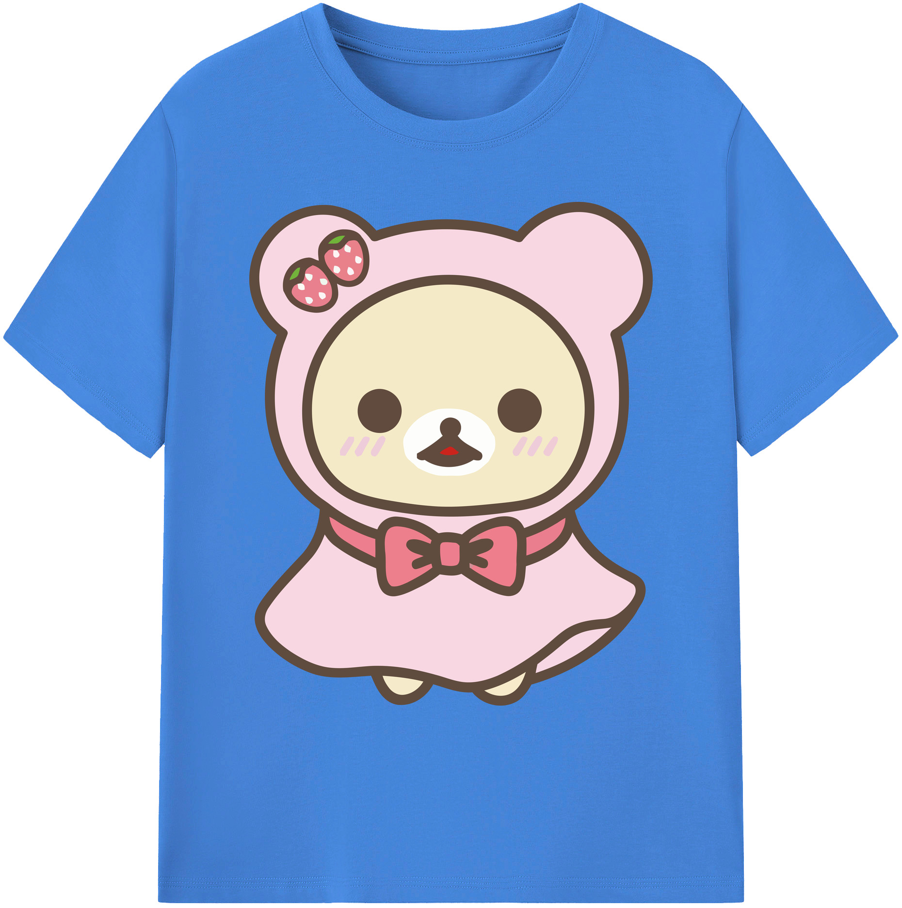 （画像用） リラックマ リラックマ キイロイトリ Rilakkuma Korilakkuma Kiiroitori 綿100％ メンズ半袖Tシャツ｜肌触りやわらか＆通気性