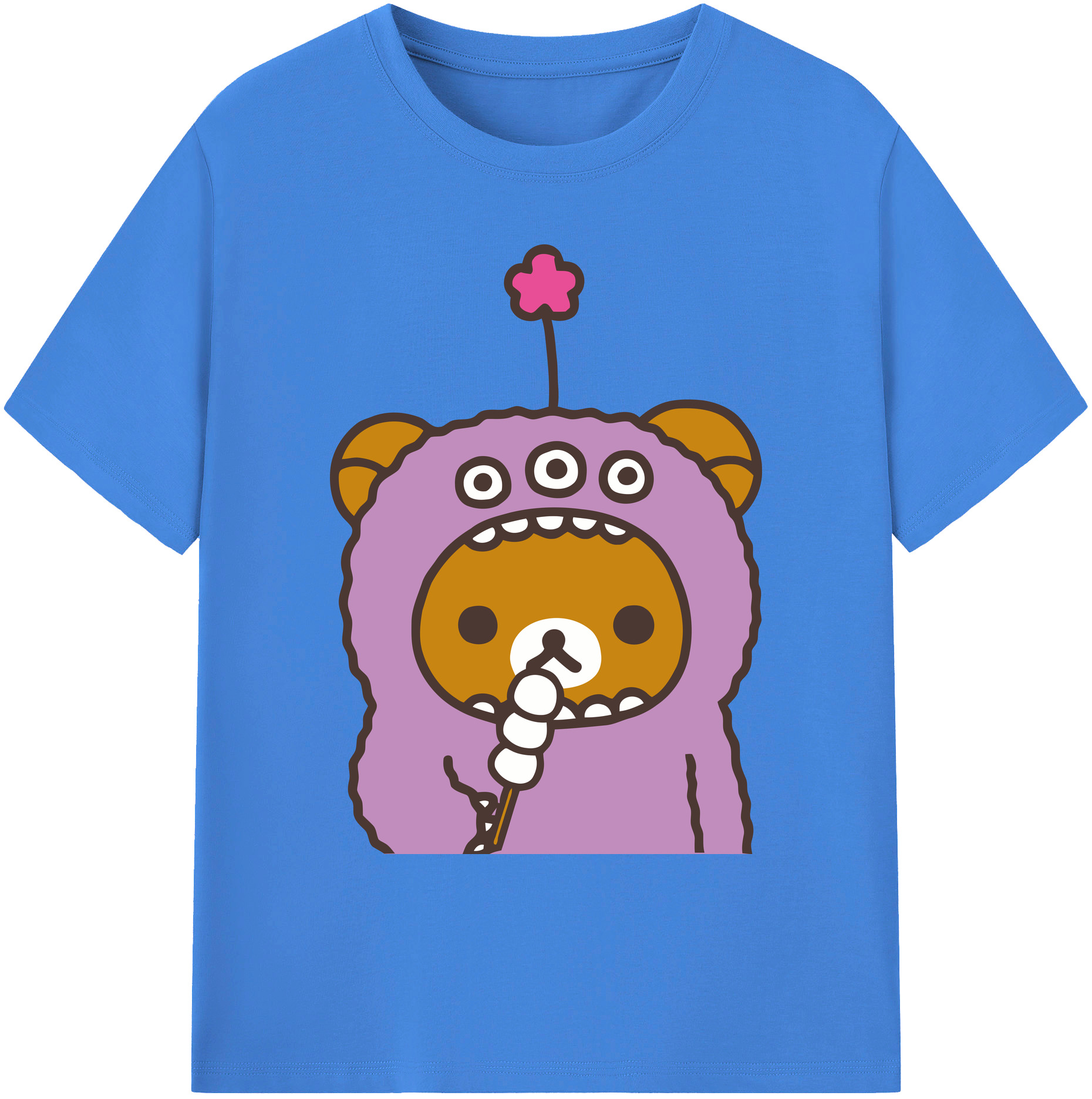 （画像用） リラックマ リラックマ キイロイトリ Rilakkuma Korilakkuma Kiiroitori 綿100％ メンズ半袖Tシャツ｜肌触りやわらか＆通気性