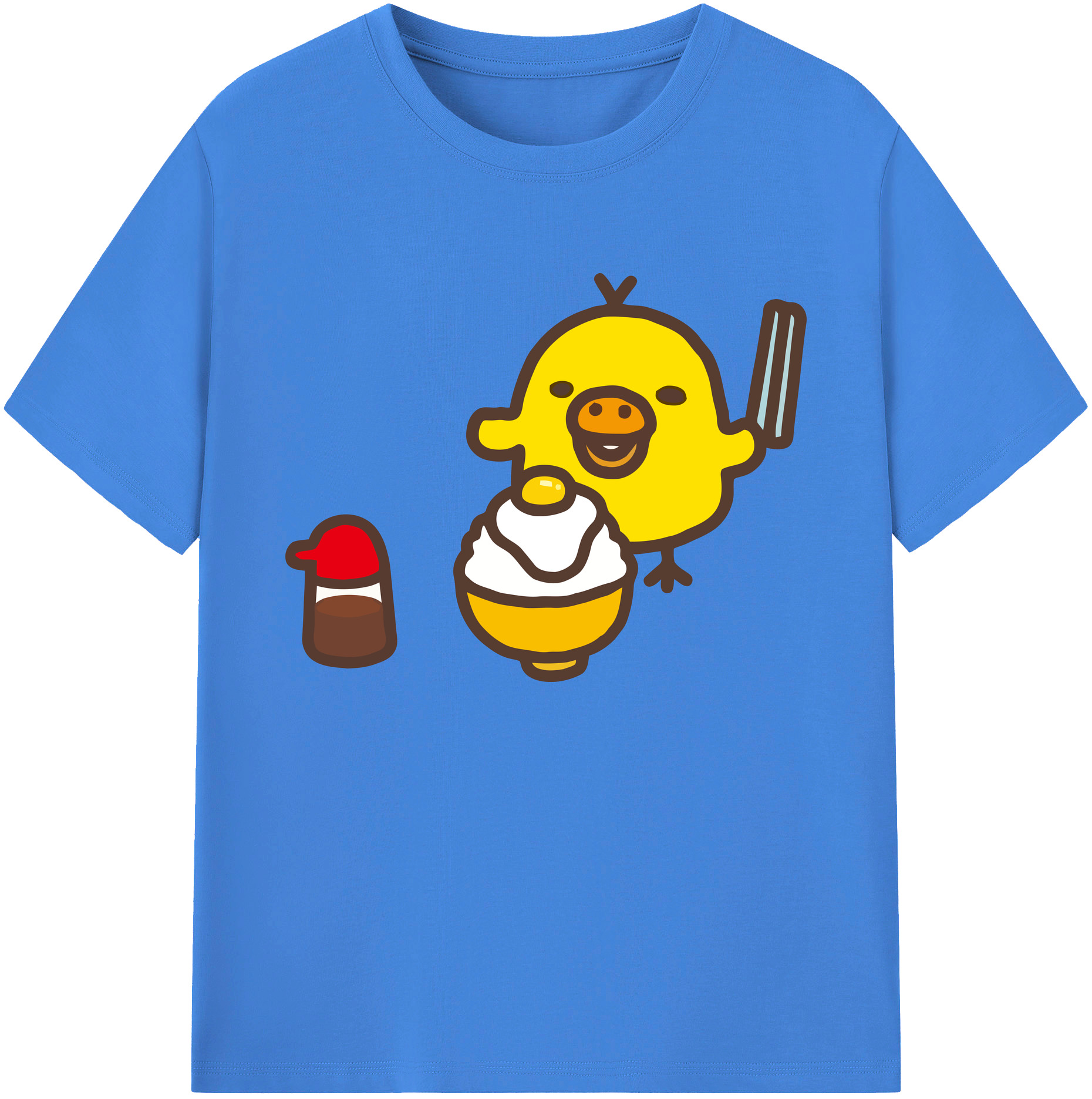 （画像用） リラックマ リラックマ キイロイトリ Rilakkuma Korilakkuma Kiiroitori 綿100％ メンズ半袖Tシャツ｜肌触りやわらか＆通気性