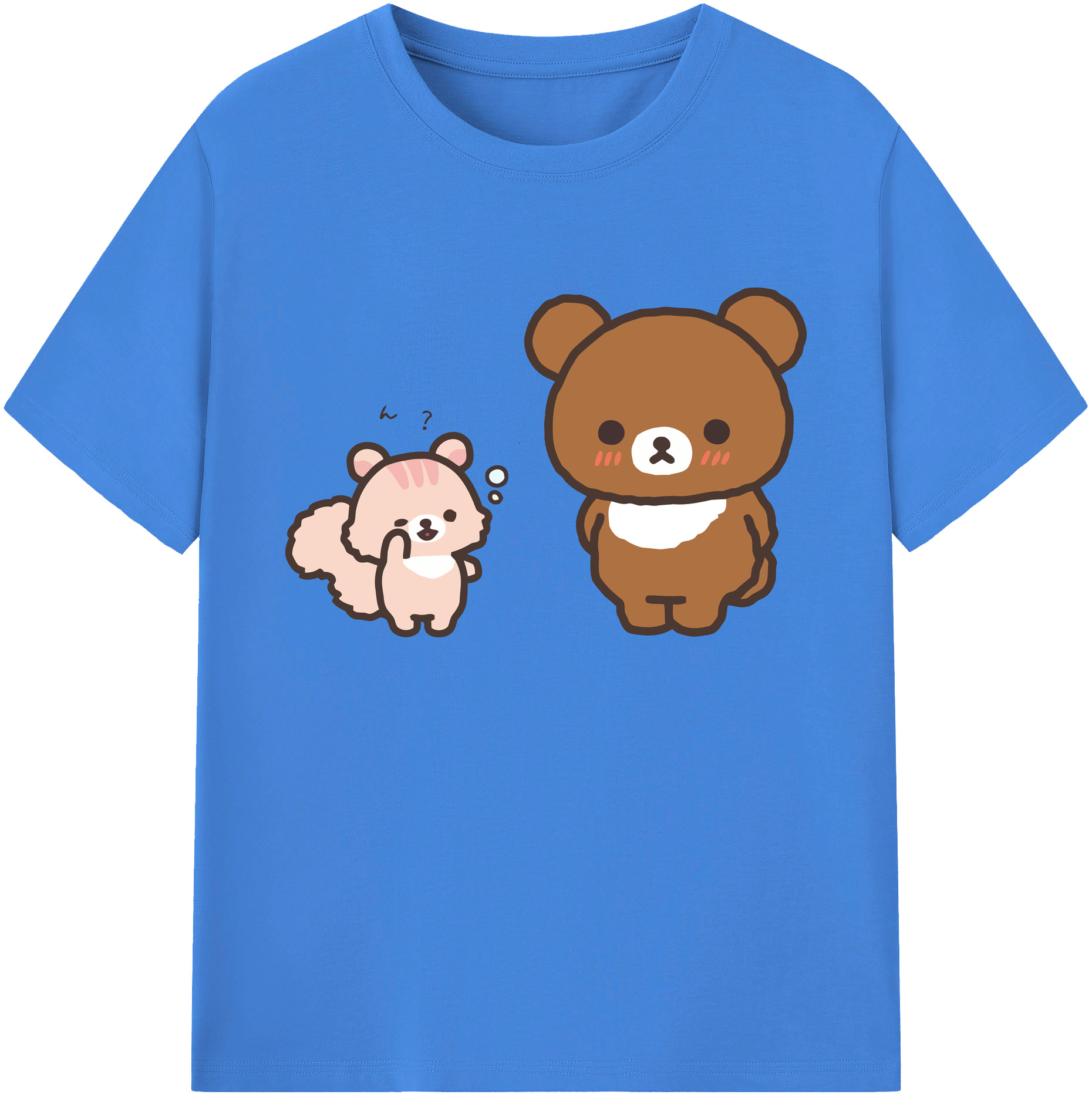 （画像用） リラックマ リラックマ キイロイトリ Rilakkuma Korilakkuma Kiiroitori 綿100％ メンズ半袖Tシャツ｜肌触りやわらか＆通気性
